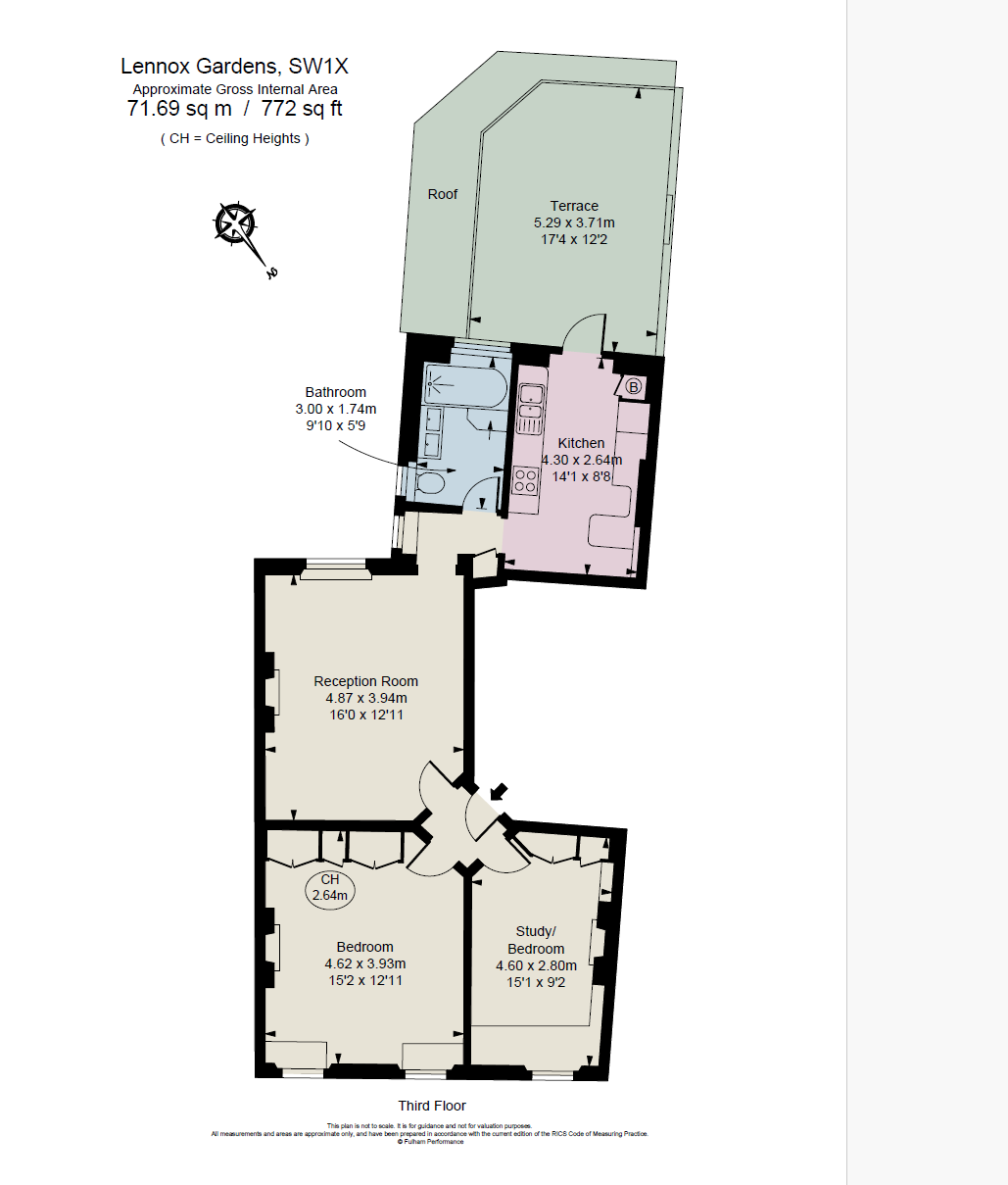 Flat 4, 34, Lennox Gardens, London floorplan