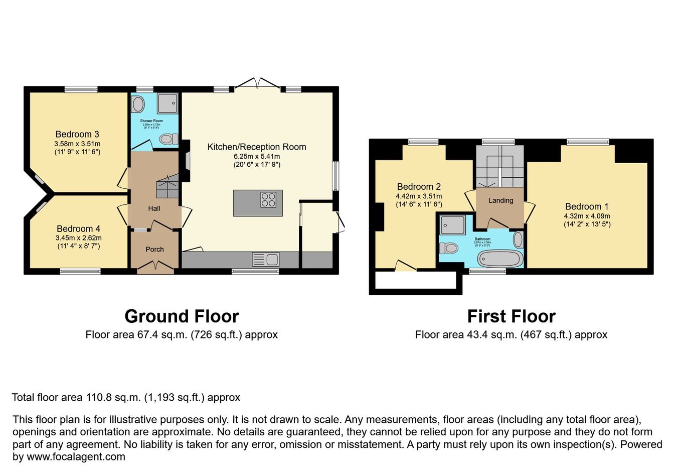 156, Sutton Passeys Crescent, Nottingham floorplan