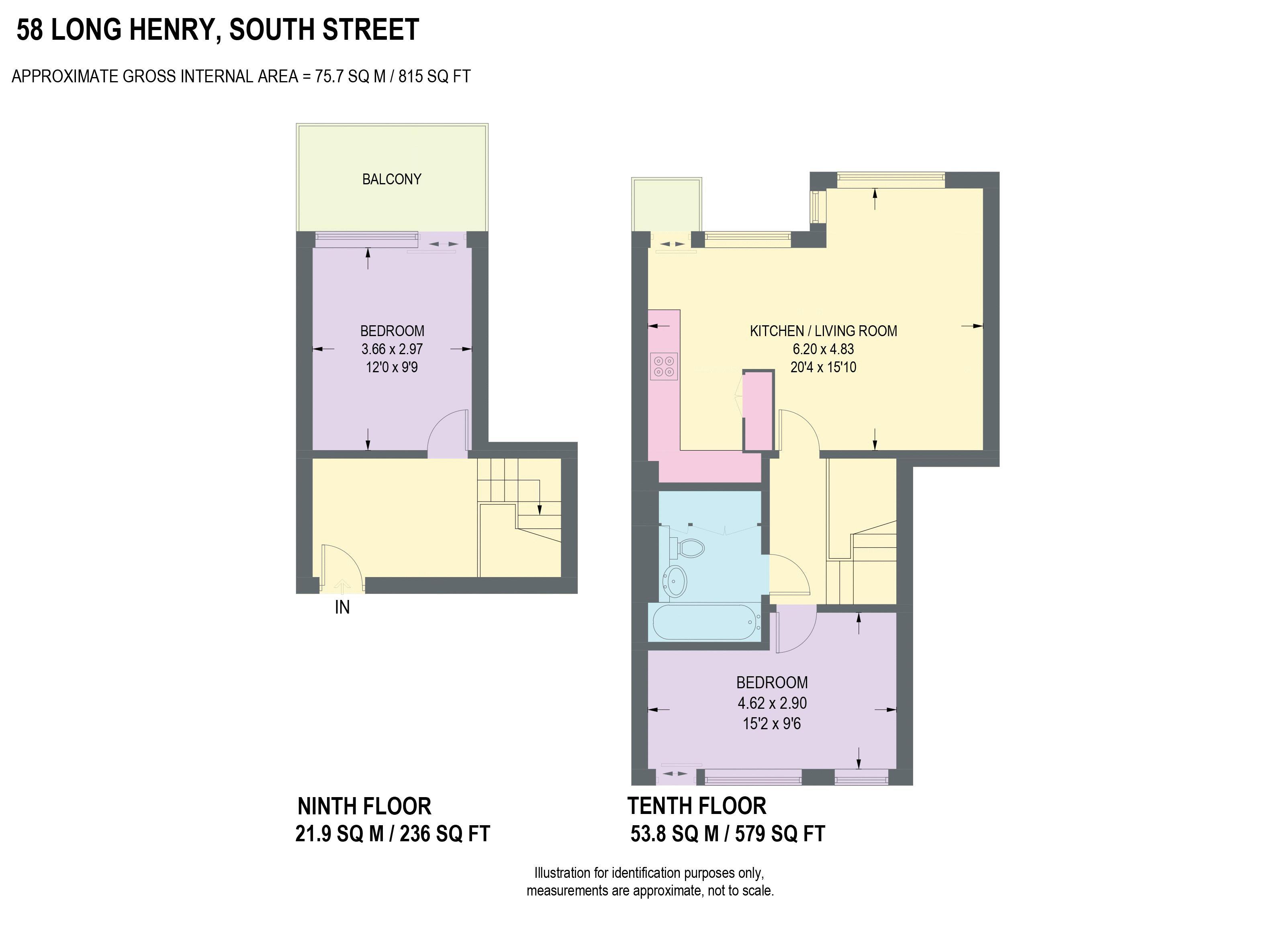 58 Long Henry, South Street, Sheffield floorplan