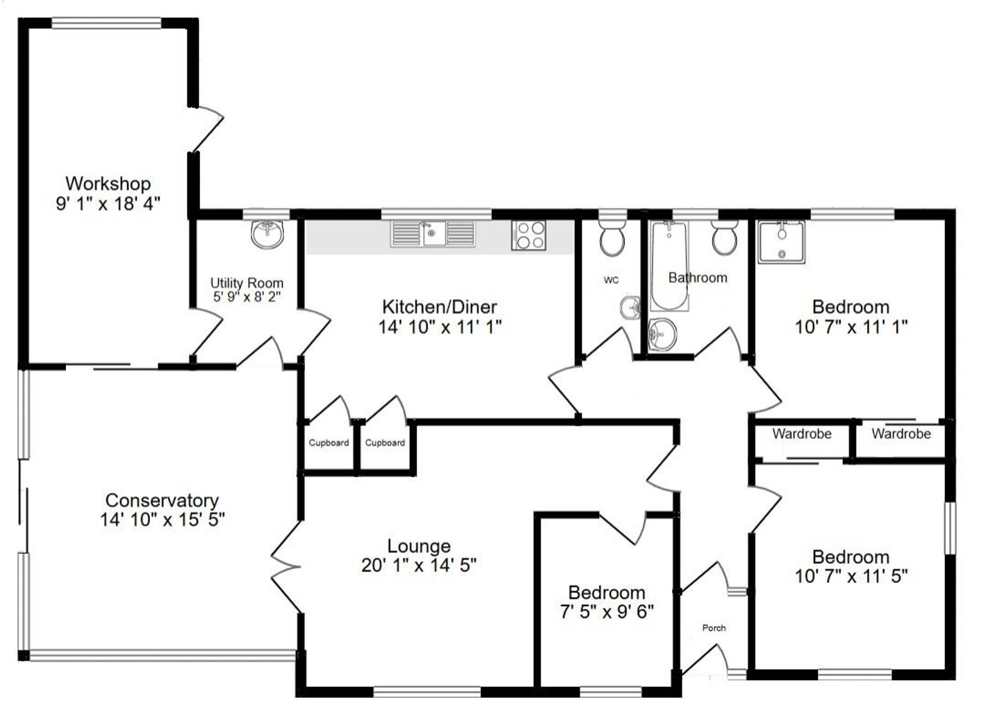 56 Compit Hills, Cromer floorplan