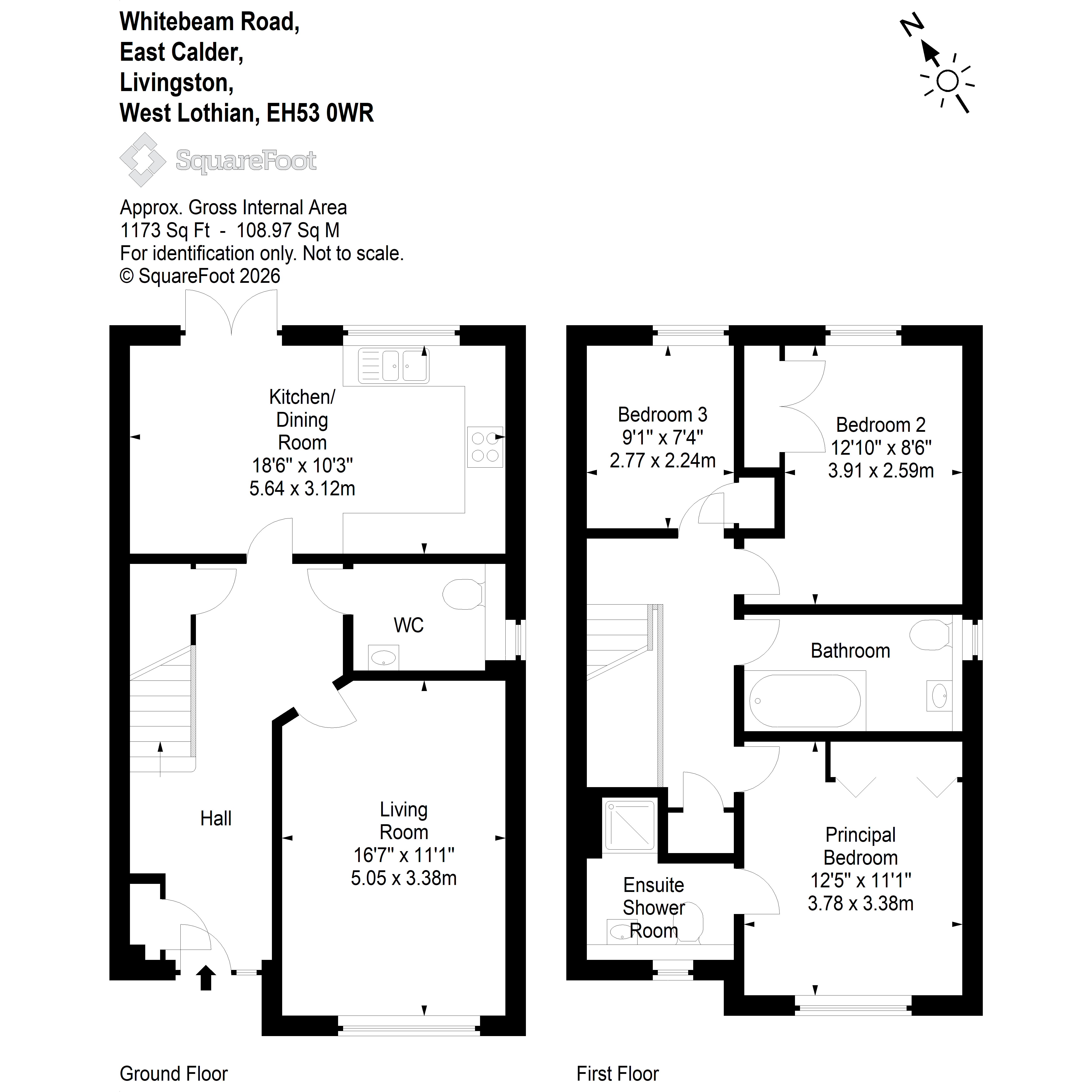 5, Whitebeam Road, East Calder floorplan