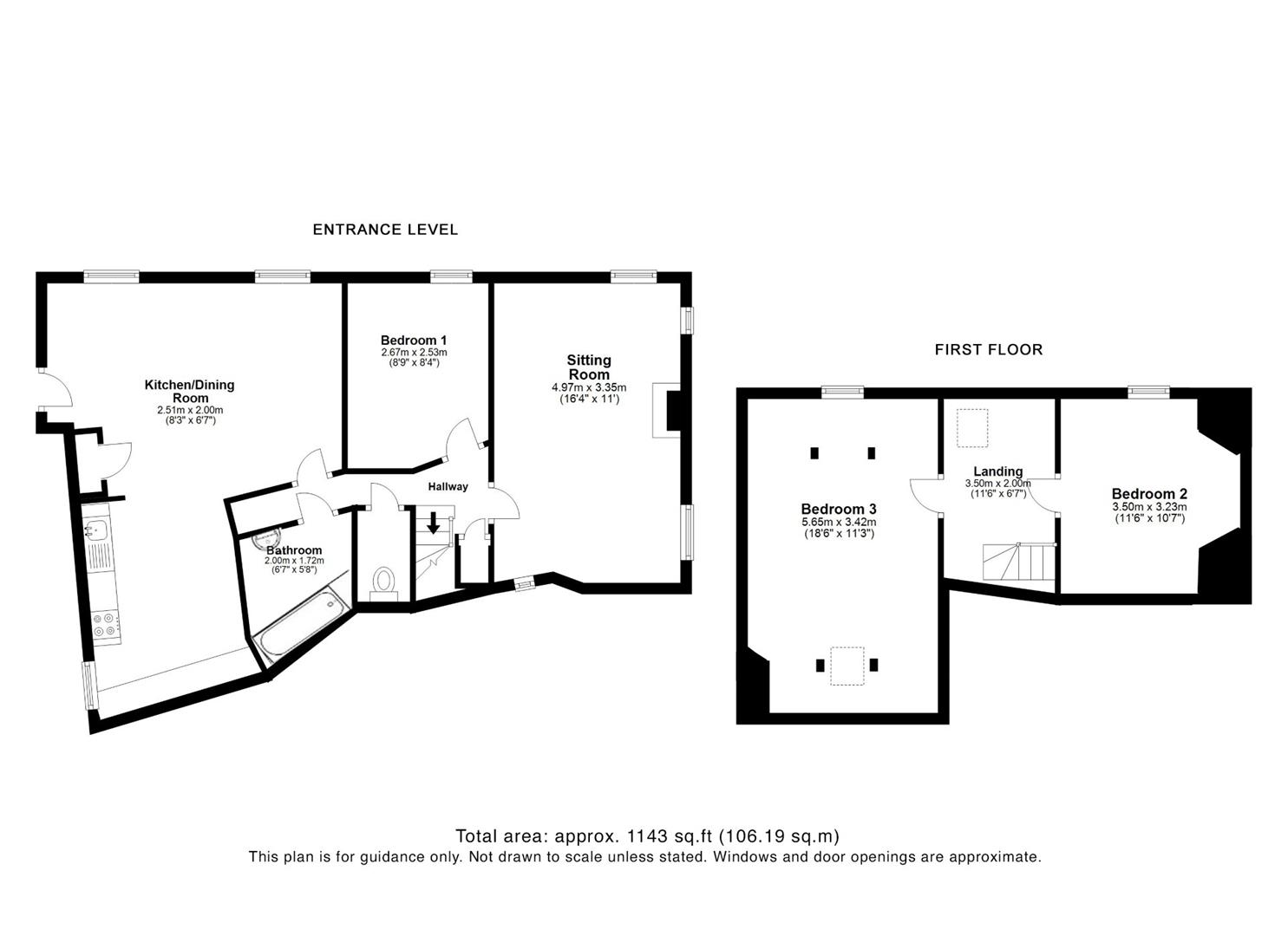 Flat 1, Stanley House, Fore Street, Port Isaac floorplan