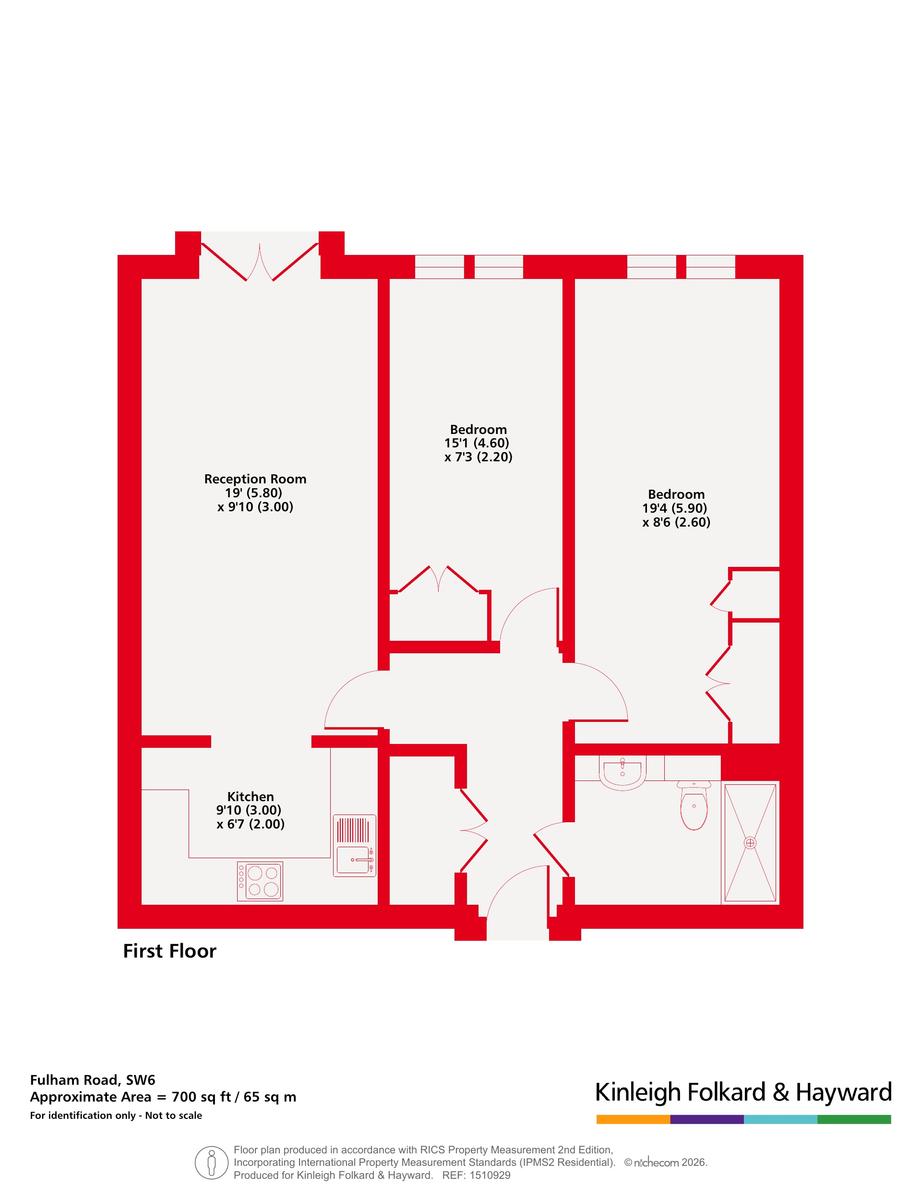Flat 505,, Sir Oswald Stoll Mansions, Fulham floorplan