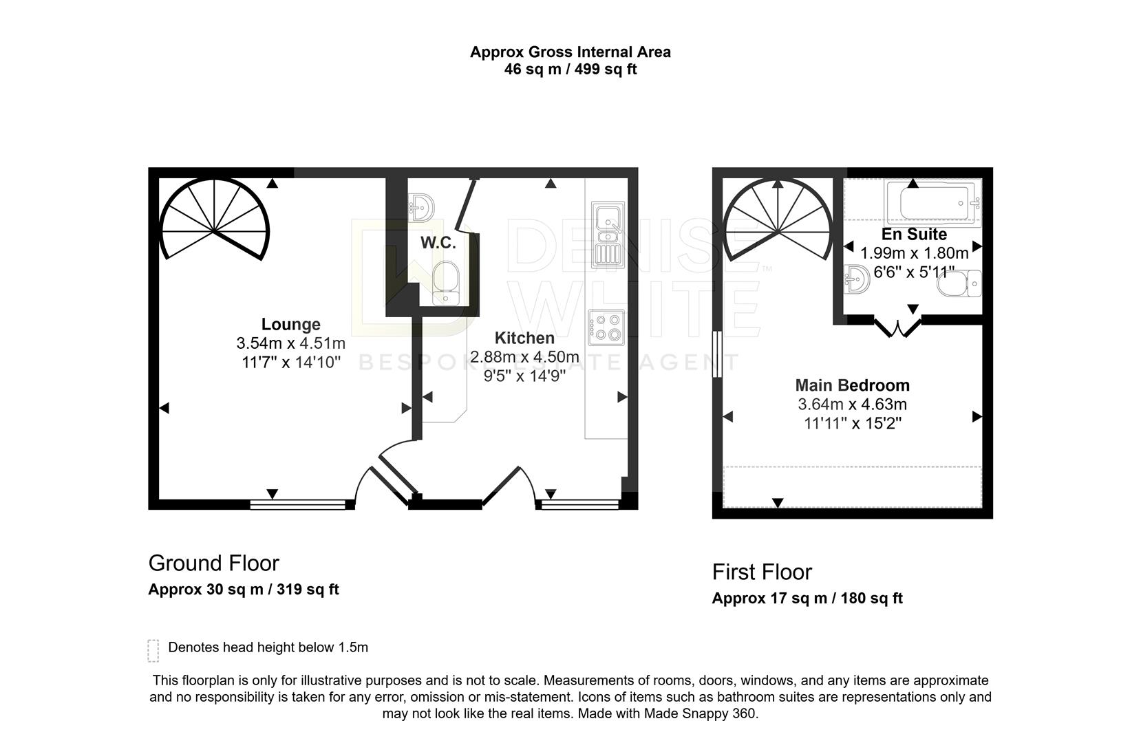 West Barn, Hurds Hollow, Matlock floorplan