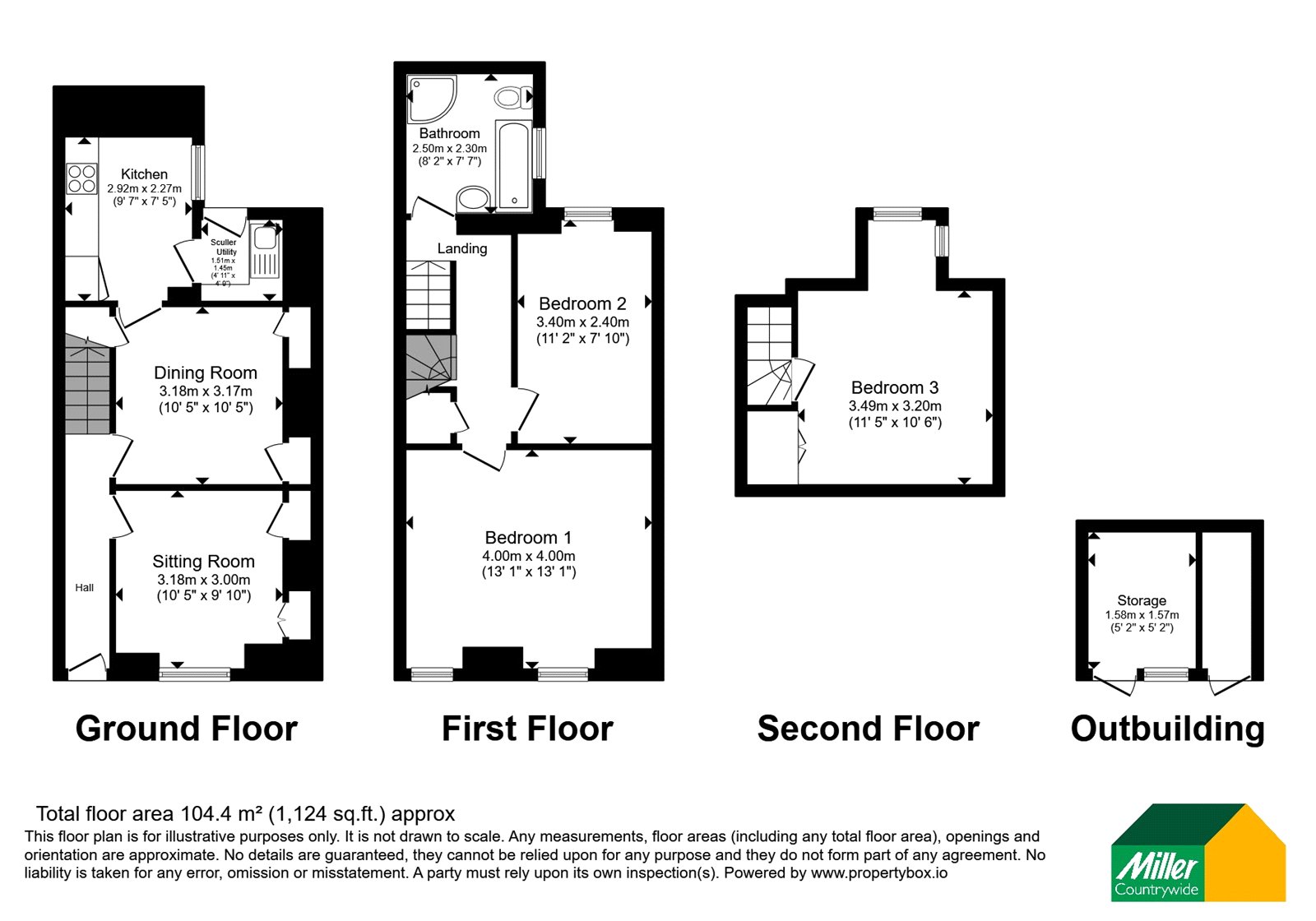 13, Treneglos Terrace, Penzance floorplan
