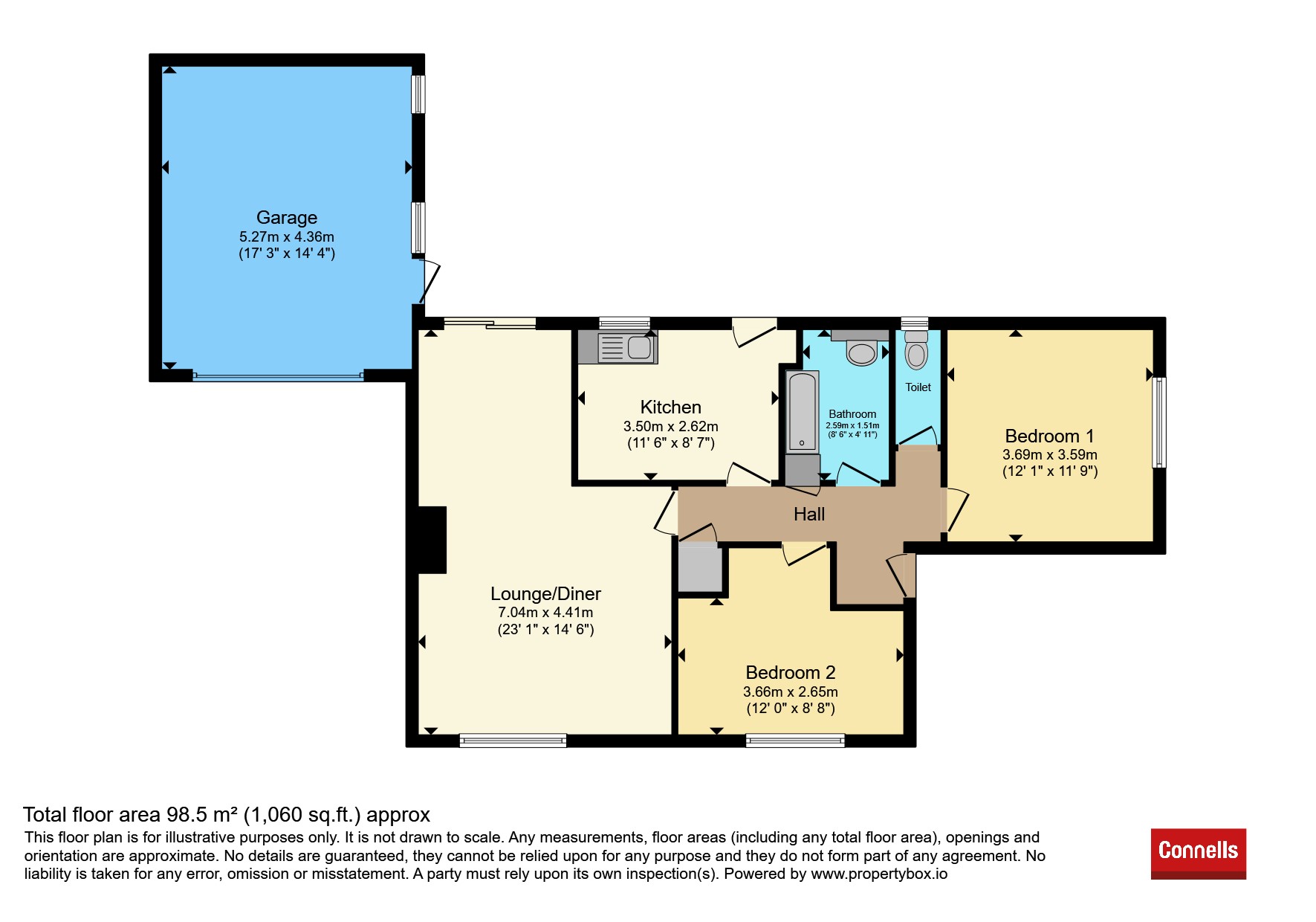 2, Midfields Drive, Burgess Hill floorplan