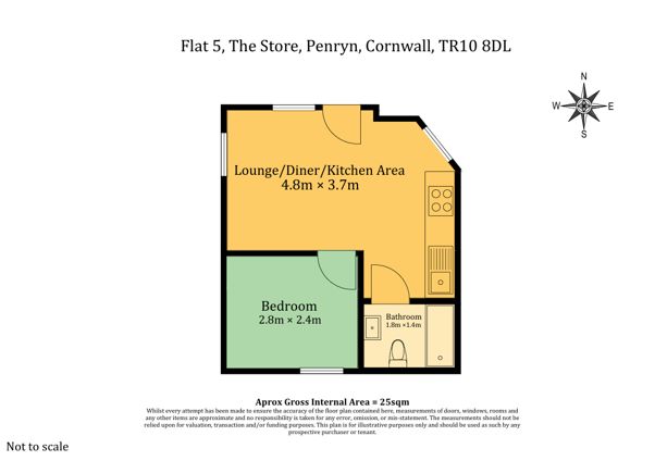 Flat 5 The Store, Penryn floorplan