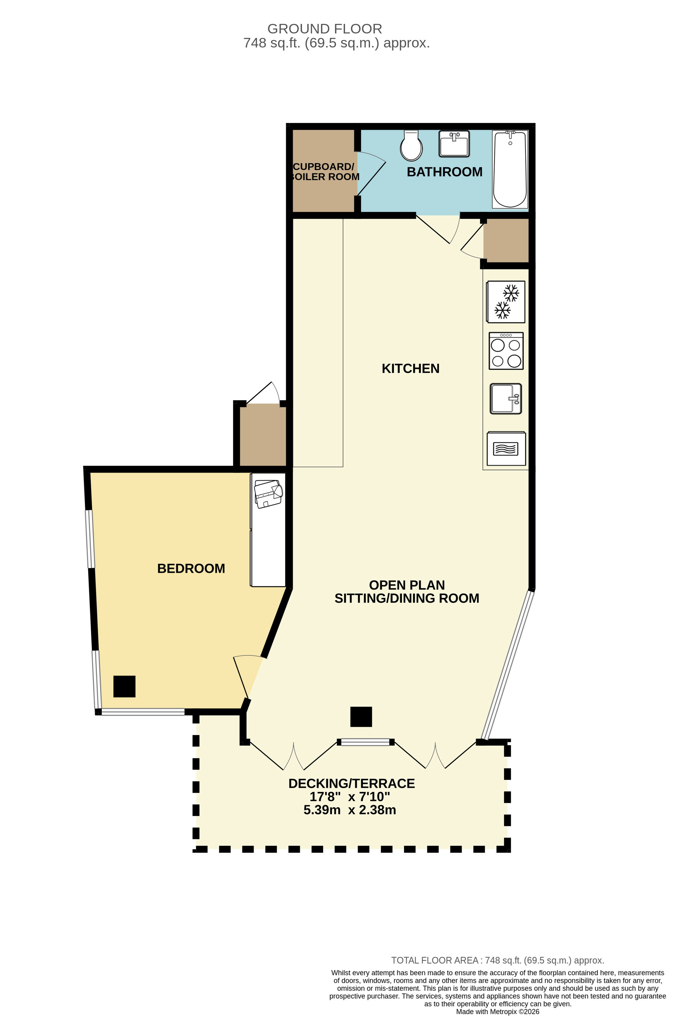 Flat 6 The Pavilion, Graylands Estate, Langhurstwood Road, Horsham floorplan