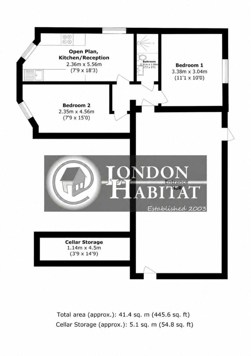 9d Dunrobin Court, 389 Finchley Road, London floorplan