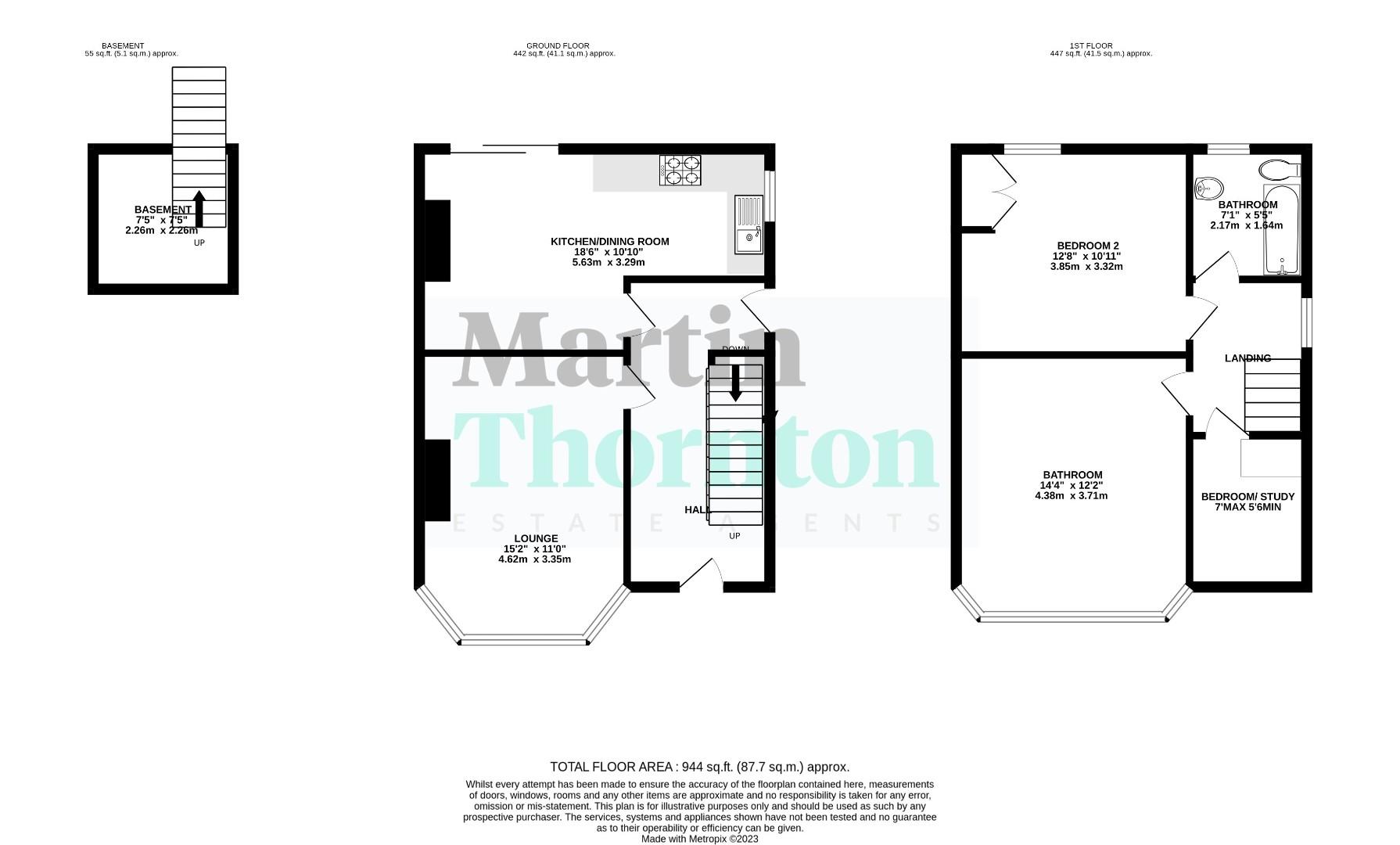 140, Moor Hill Road, Huddersfield floorplan