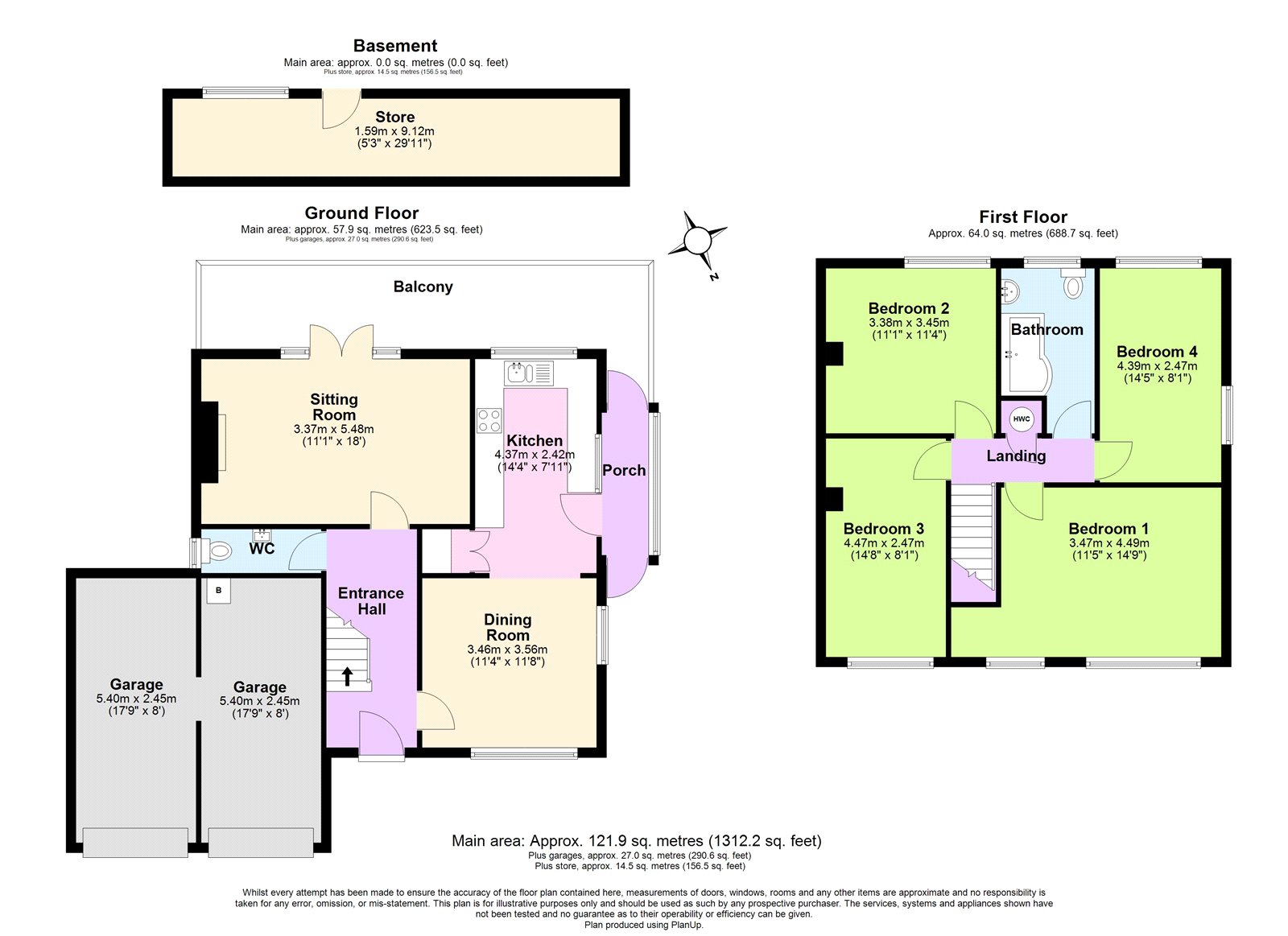 3 Claires Close,, Bourne Lane, Stroud floorplan