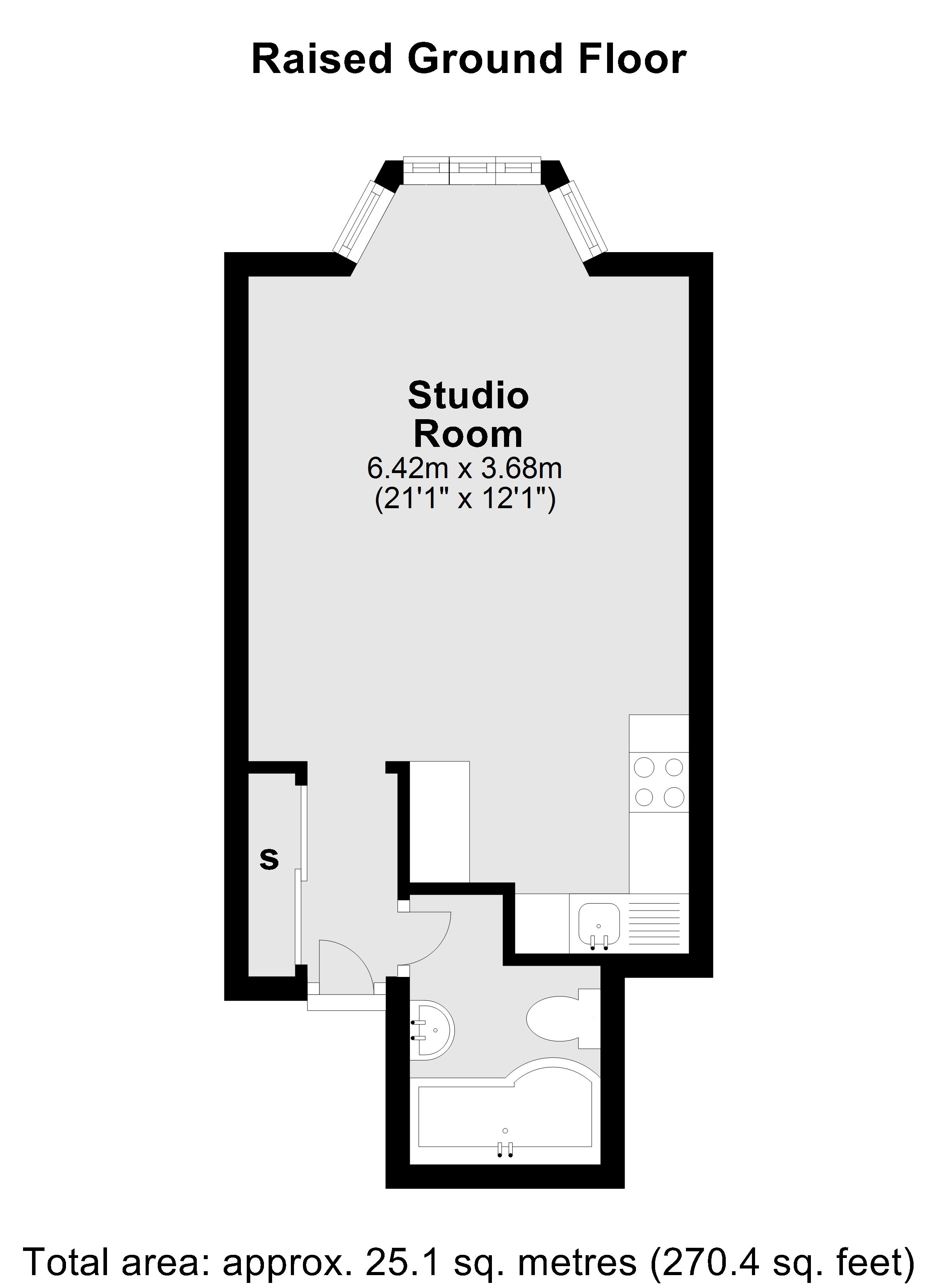 Studio for sale in Russell Court, Woburn Place, Bloomsbury, London WC1H