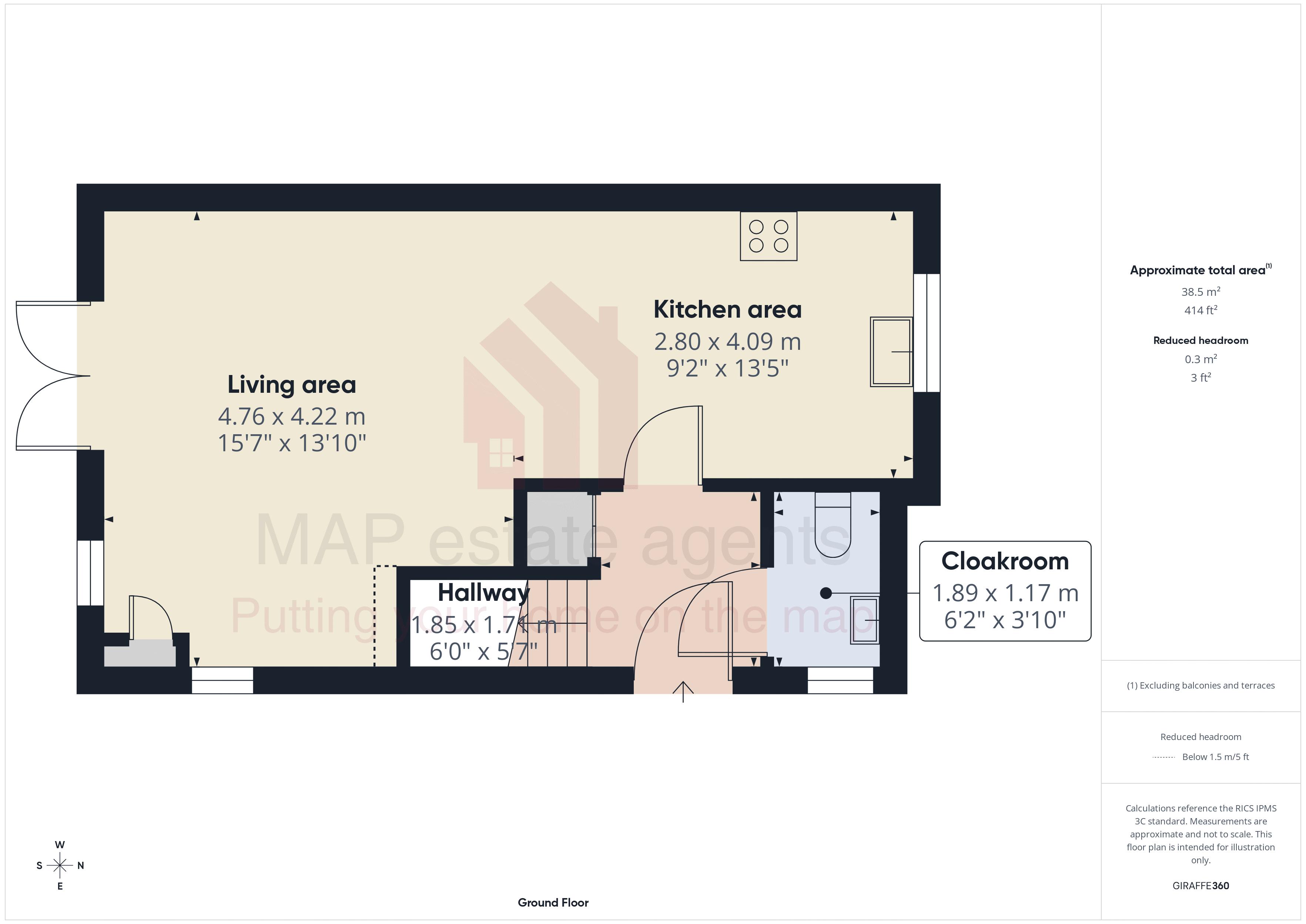 1, Brunton Road, Redruth floorplan