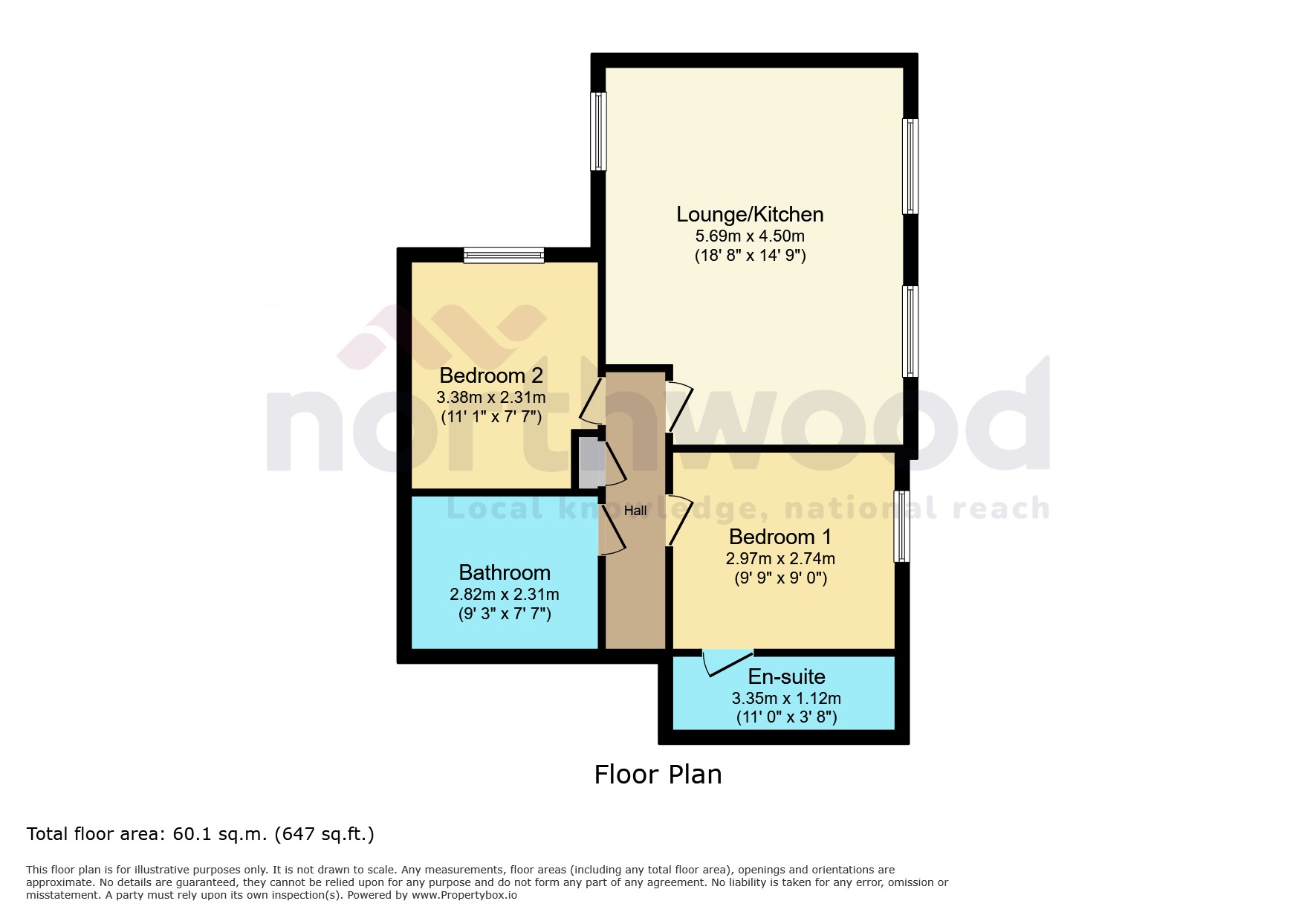 36, 892, Dunsley House  Hessle Road, Hull floorplan
