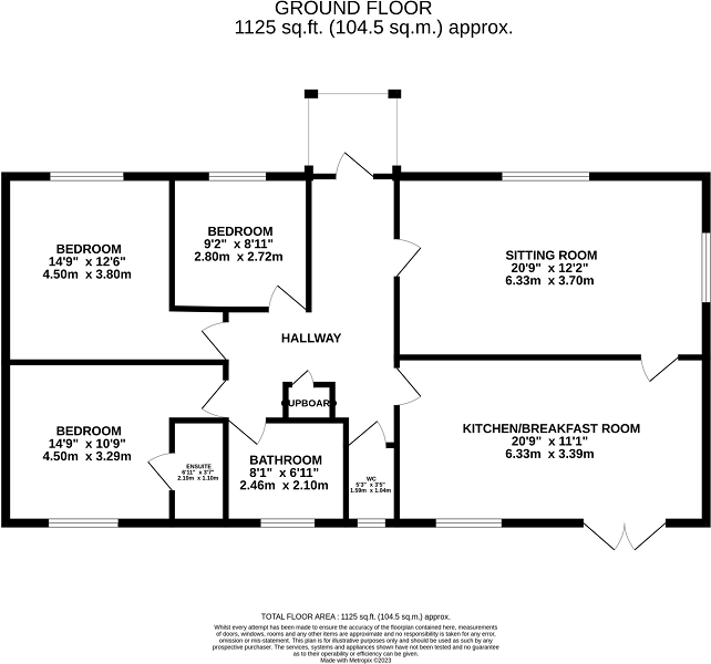 70, Low Road, King's Lynn floorplan