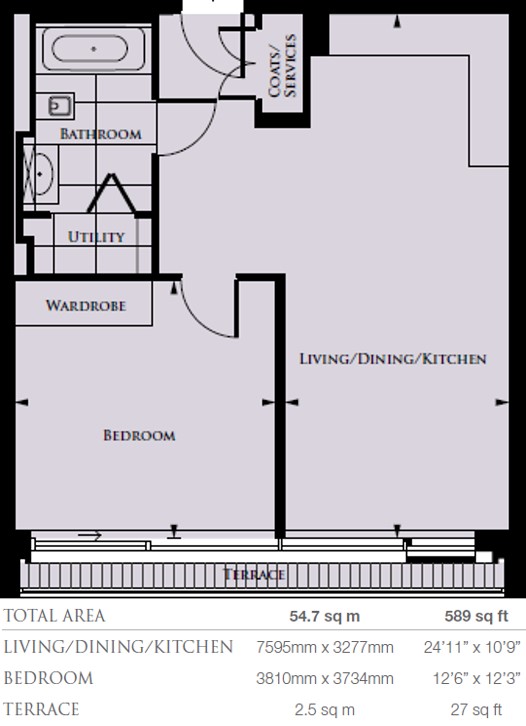 1 Bedrooms Flat for sale in Benson House, 375 Kensington High Street, London W14