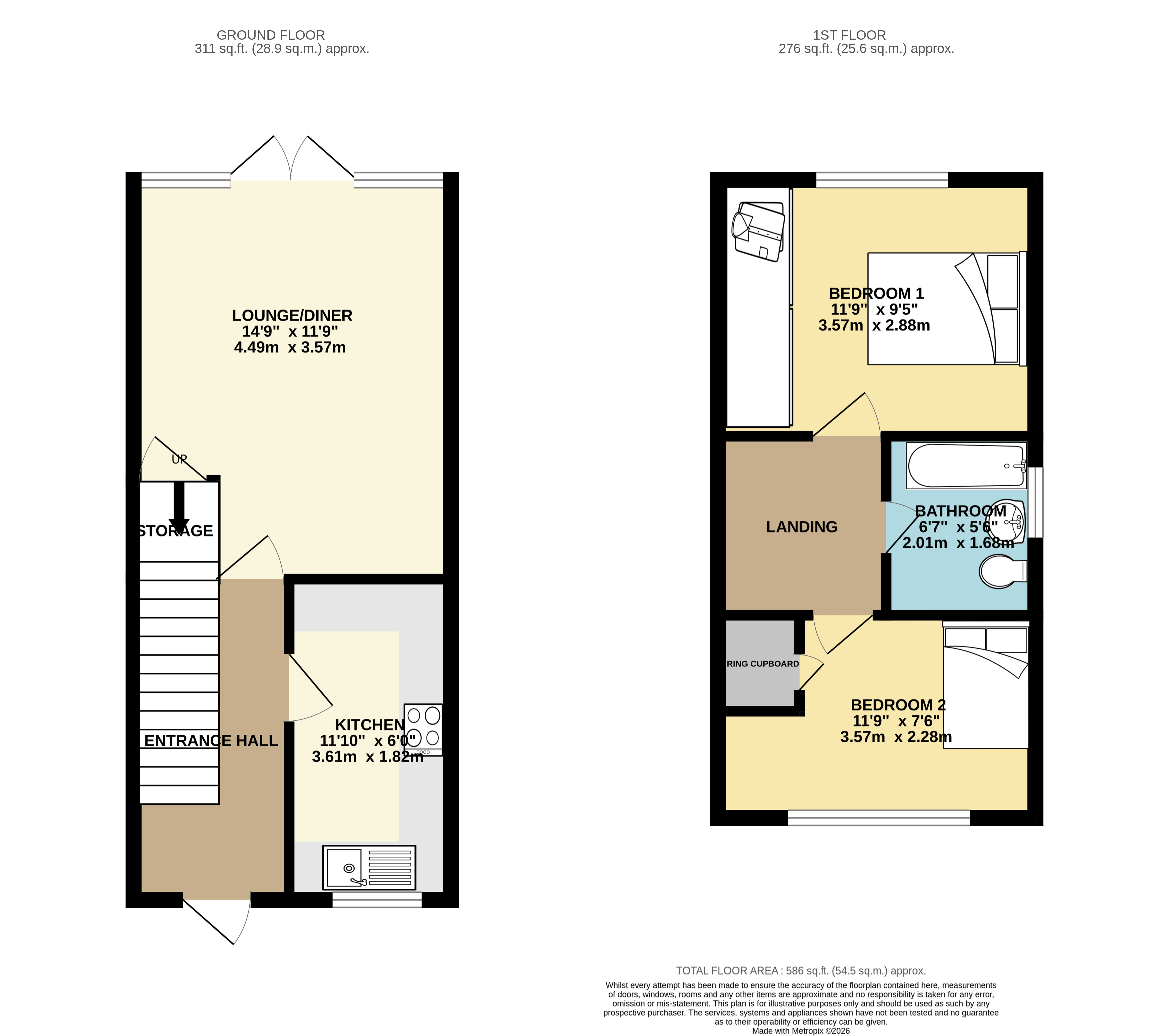 31, Farmbrook, Luton floorplan