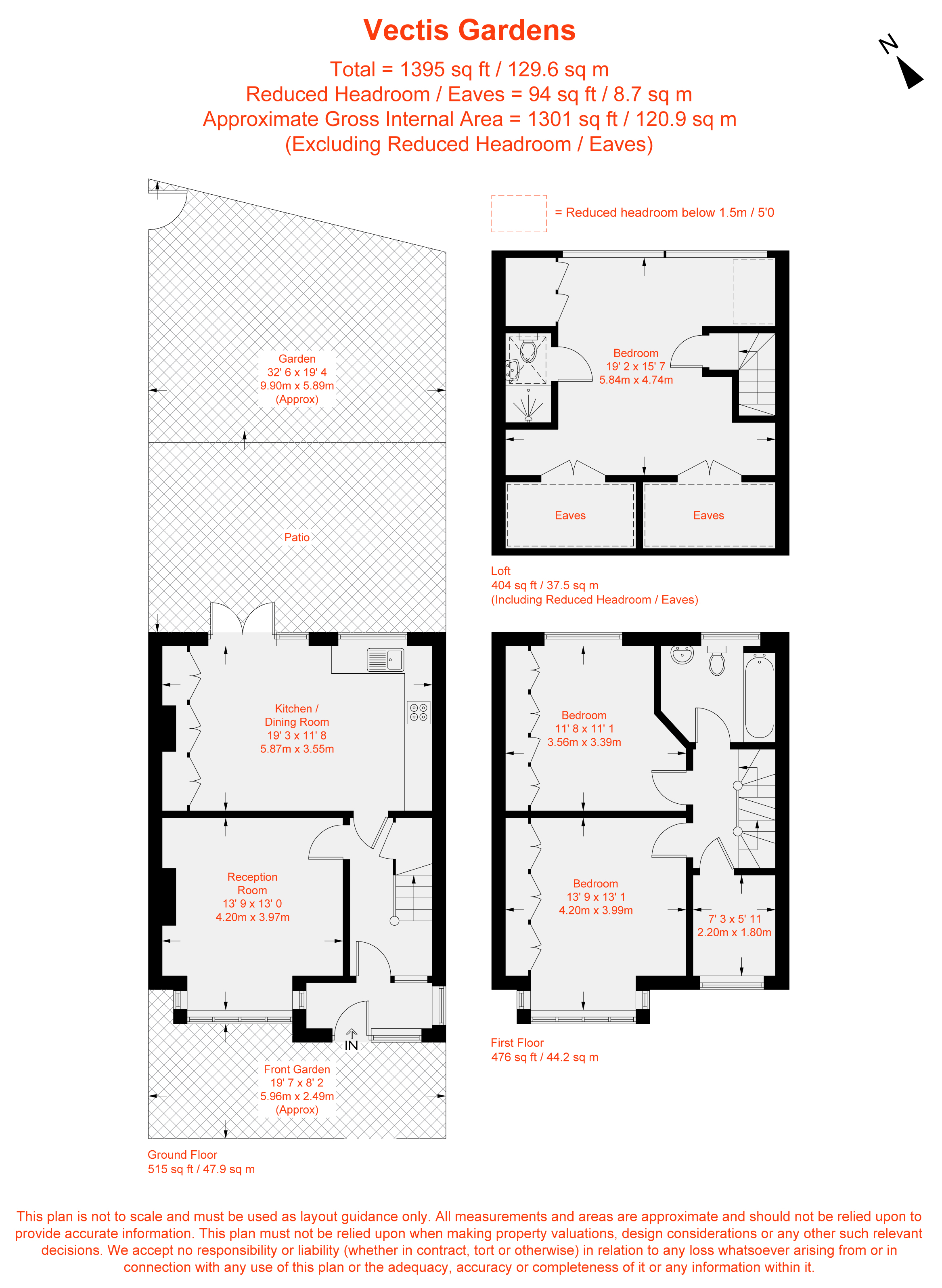 1, Vectis Gardens, Furzedown floorplan