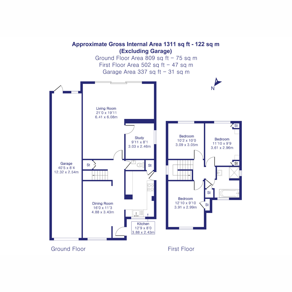 4, Chestnut Close, Chesterton floorplan