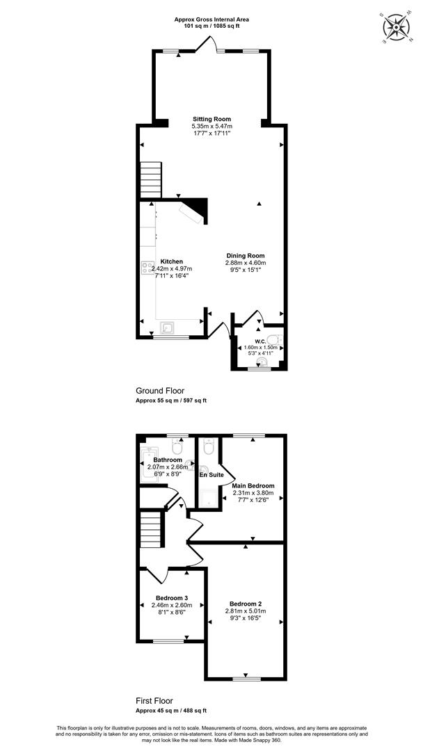 61, Horsefields, Gillingham floorplan