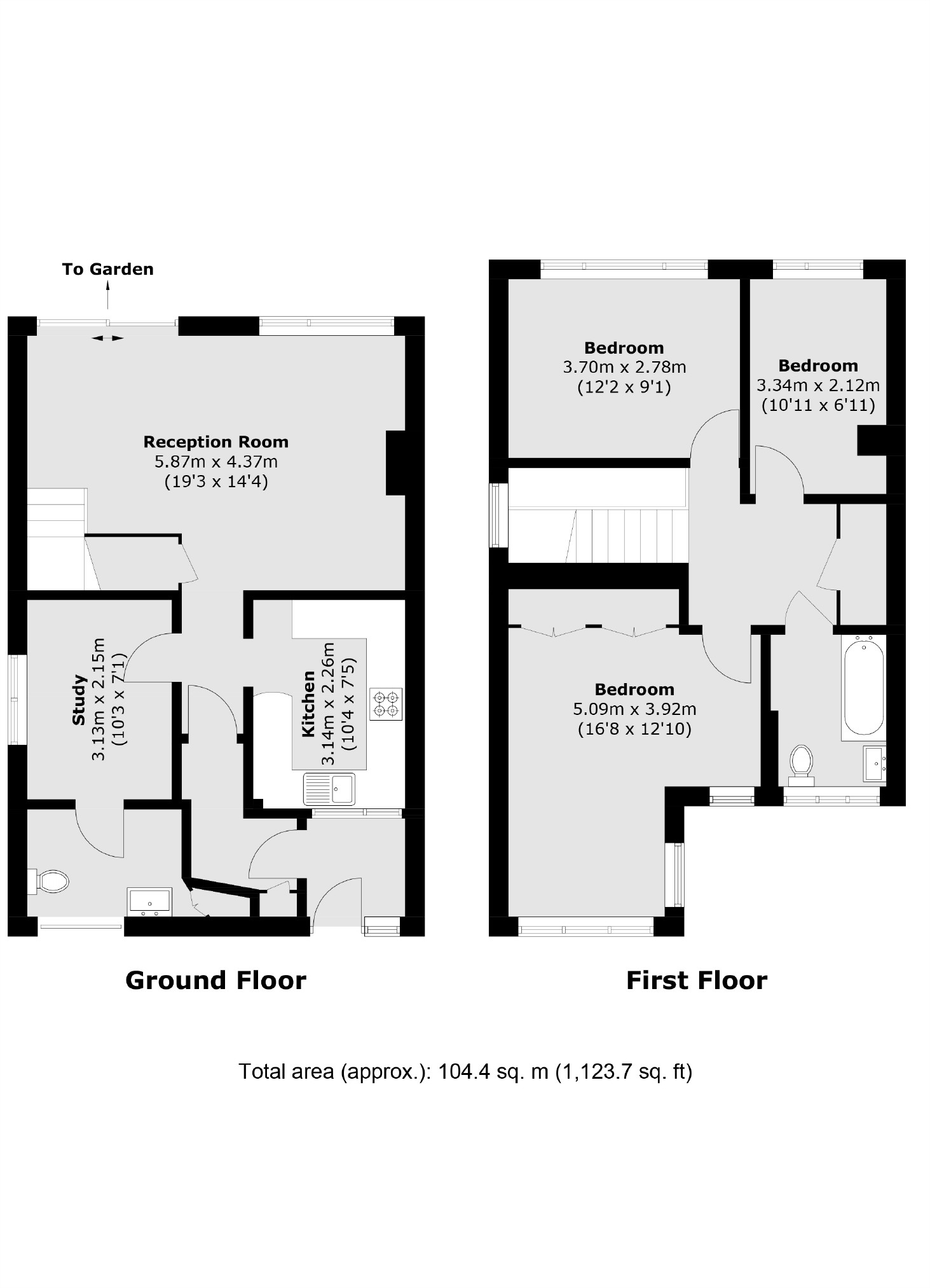 1, Vincent Drive, Shepperton floorplan