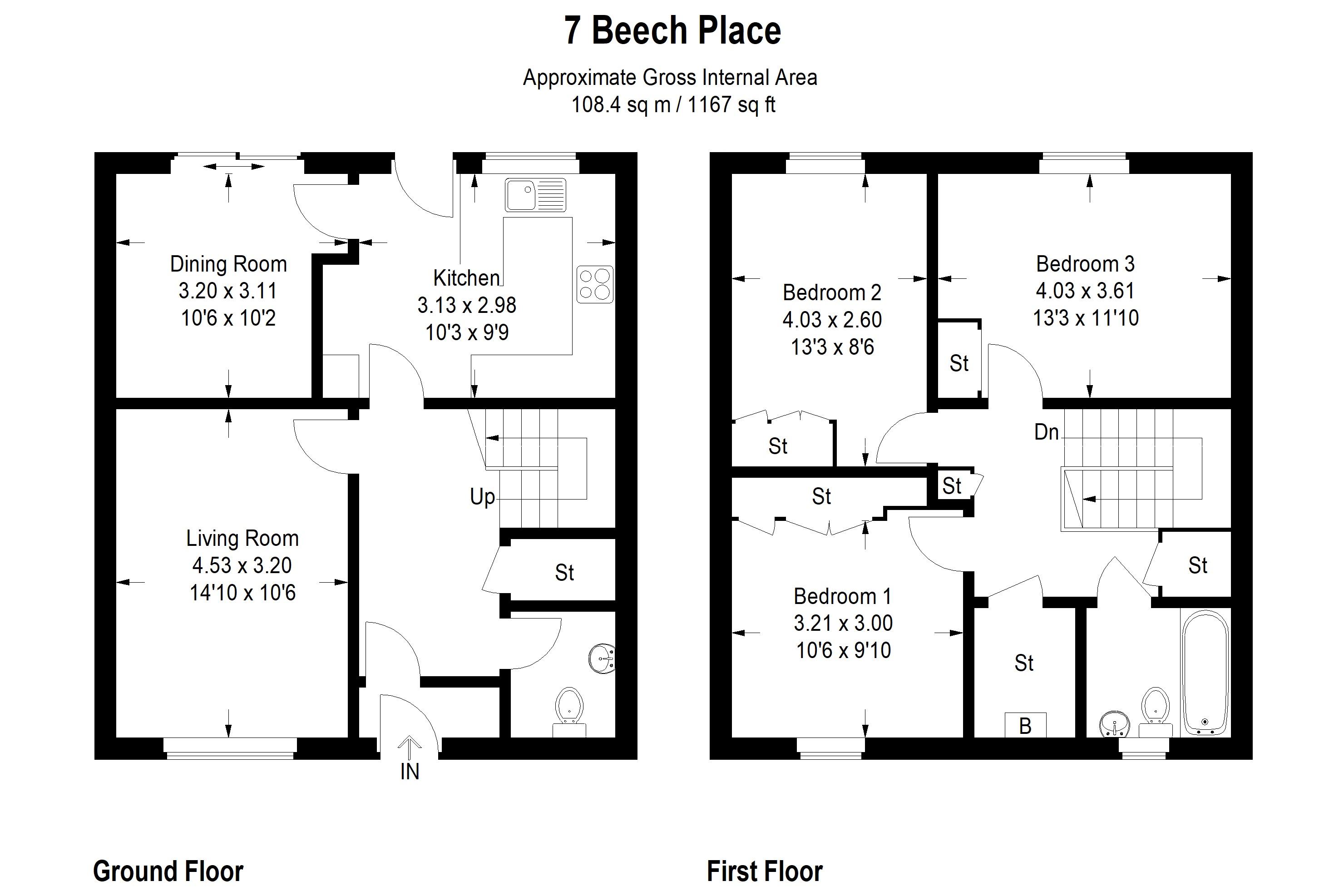 3 Bedrooms Terraced house for sale in 3 Bedroom Terraced Home, 7 Beech Place, Livingston EH54