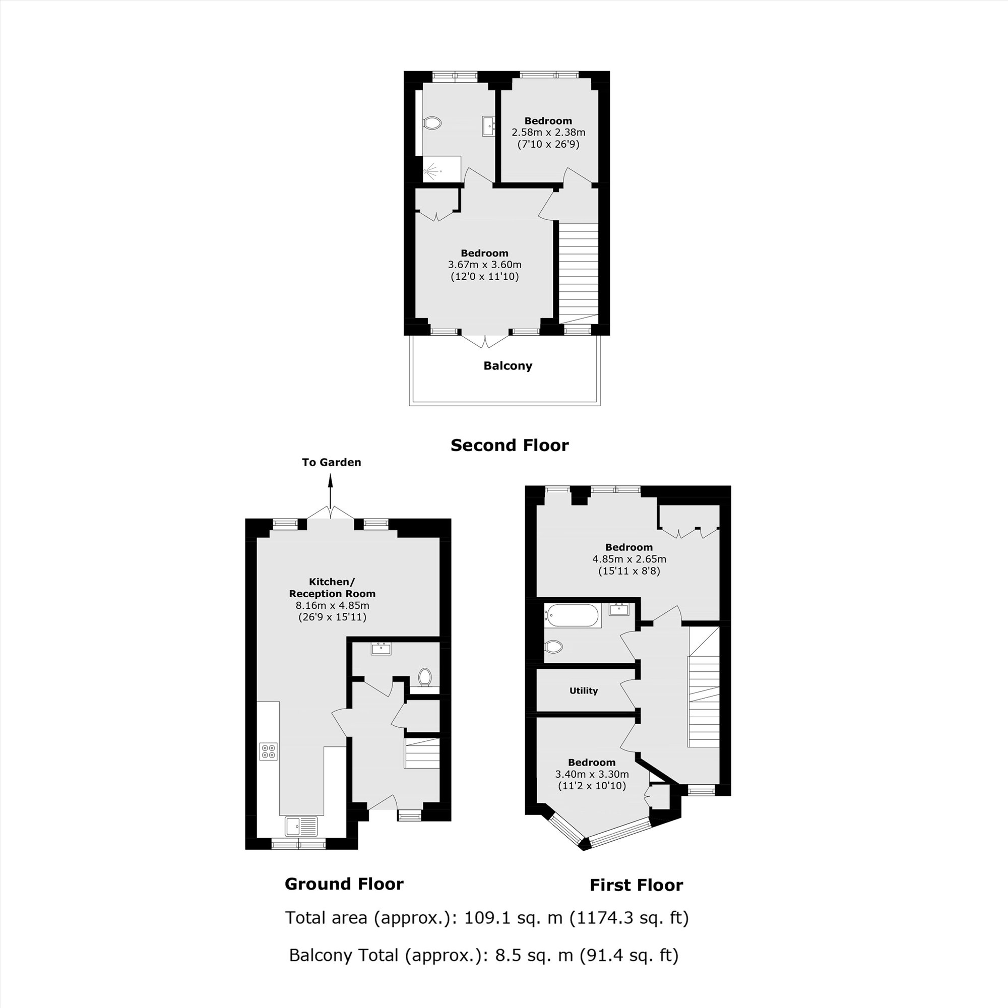4 Darjeeling Close, Church Road, London floorplan