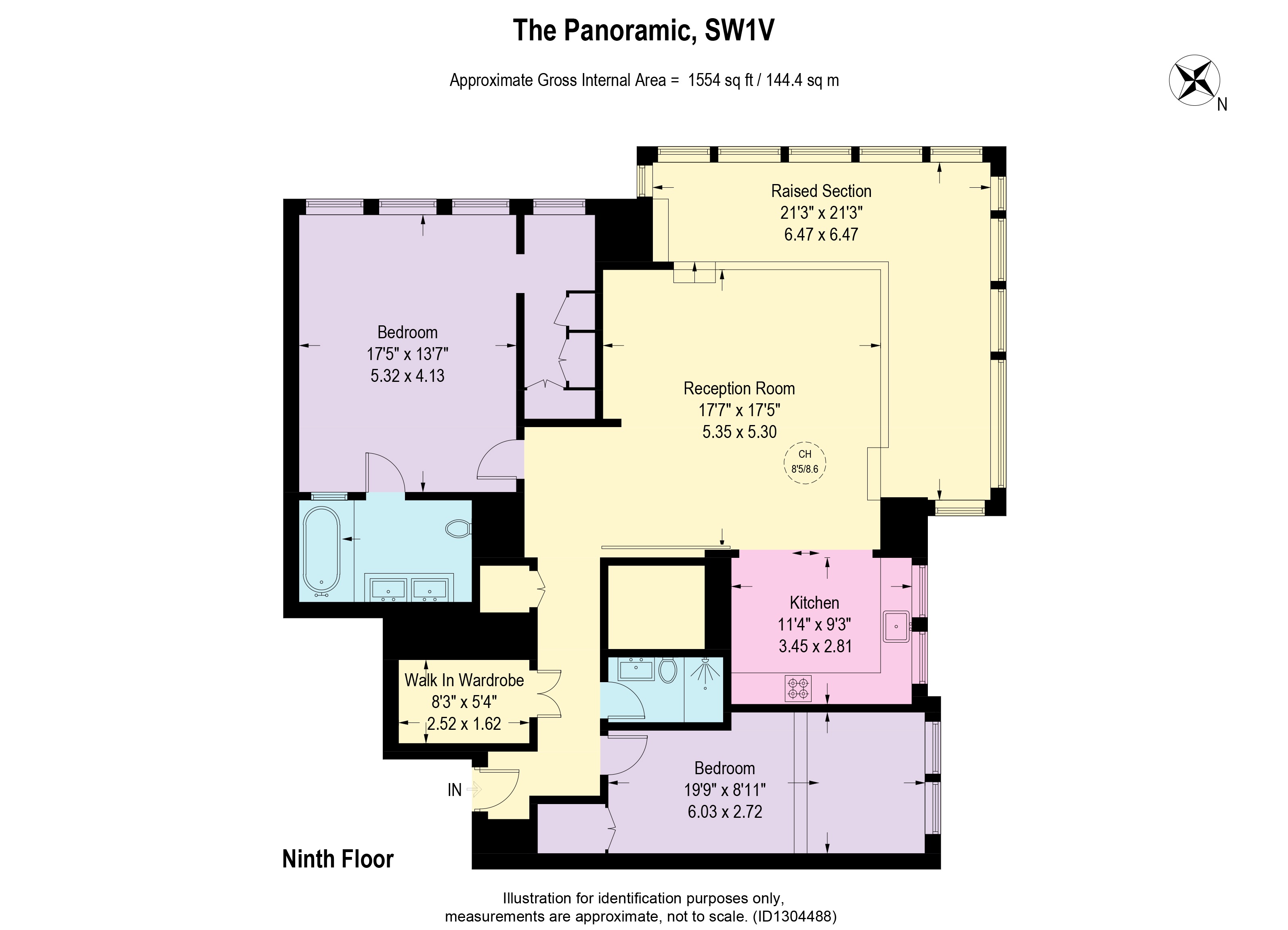 59, The Panoramic, Pimlico floorplan