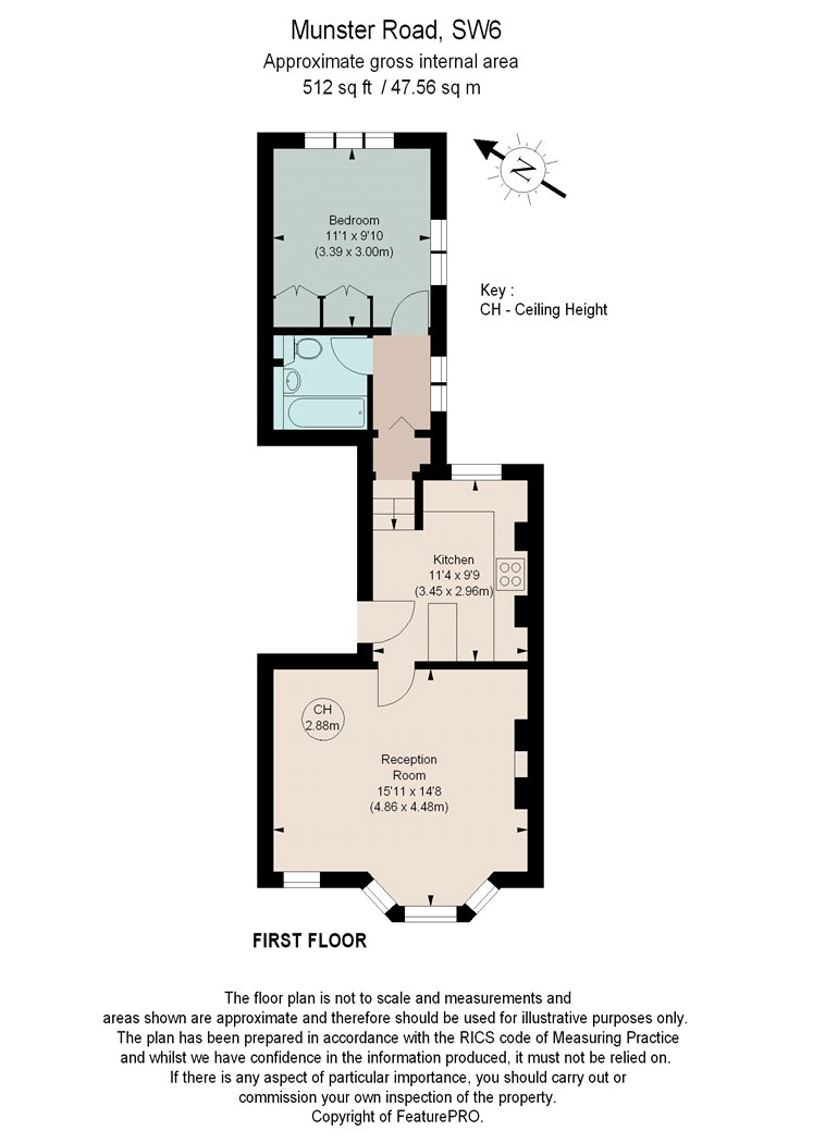 FFF, 11, Munster Road, London floorplan