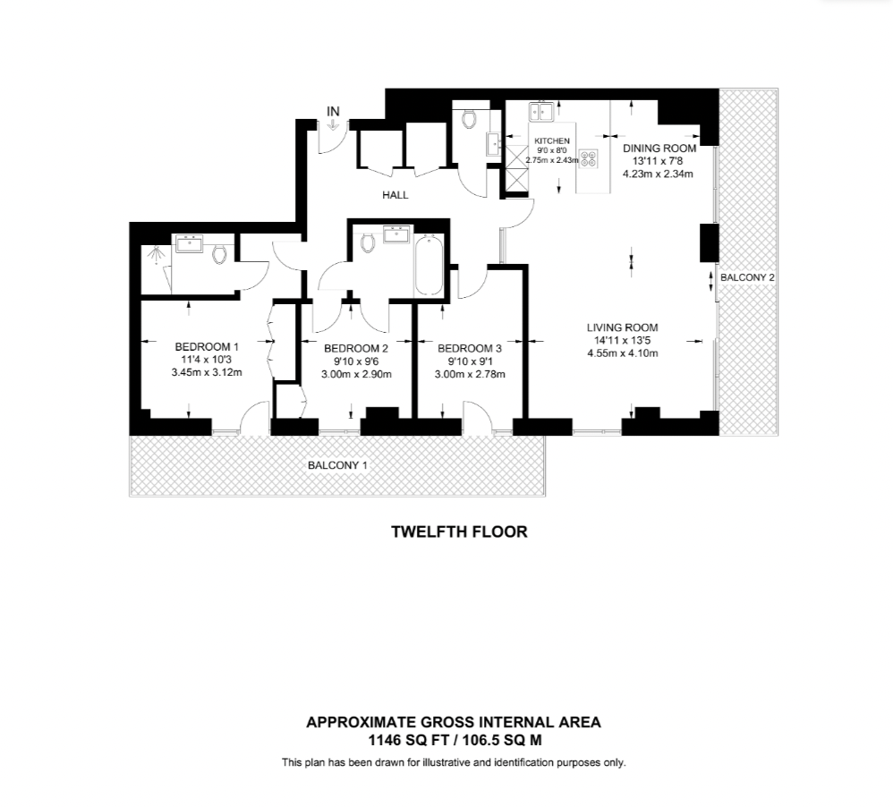 London Dock, Wapping, Arrival Square, London floorplan