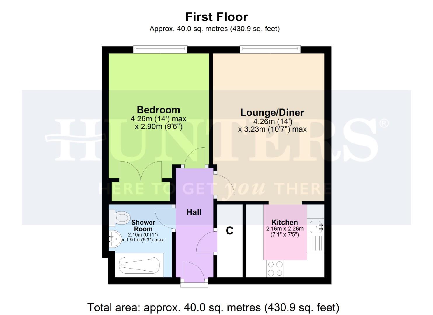 15 Merton Court, Church Road, Welling floorplan