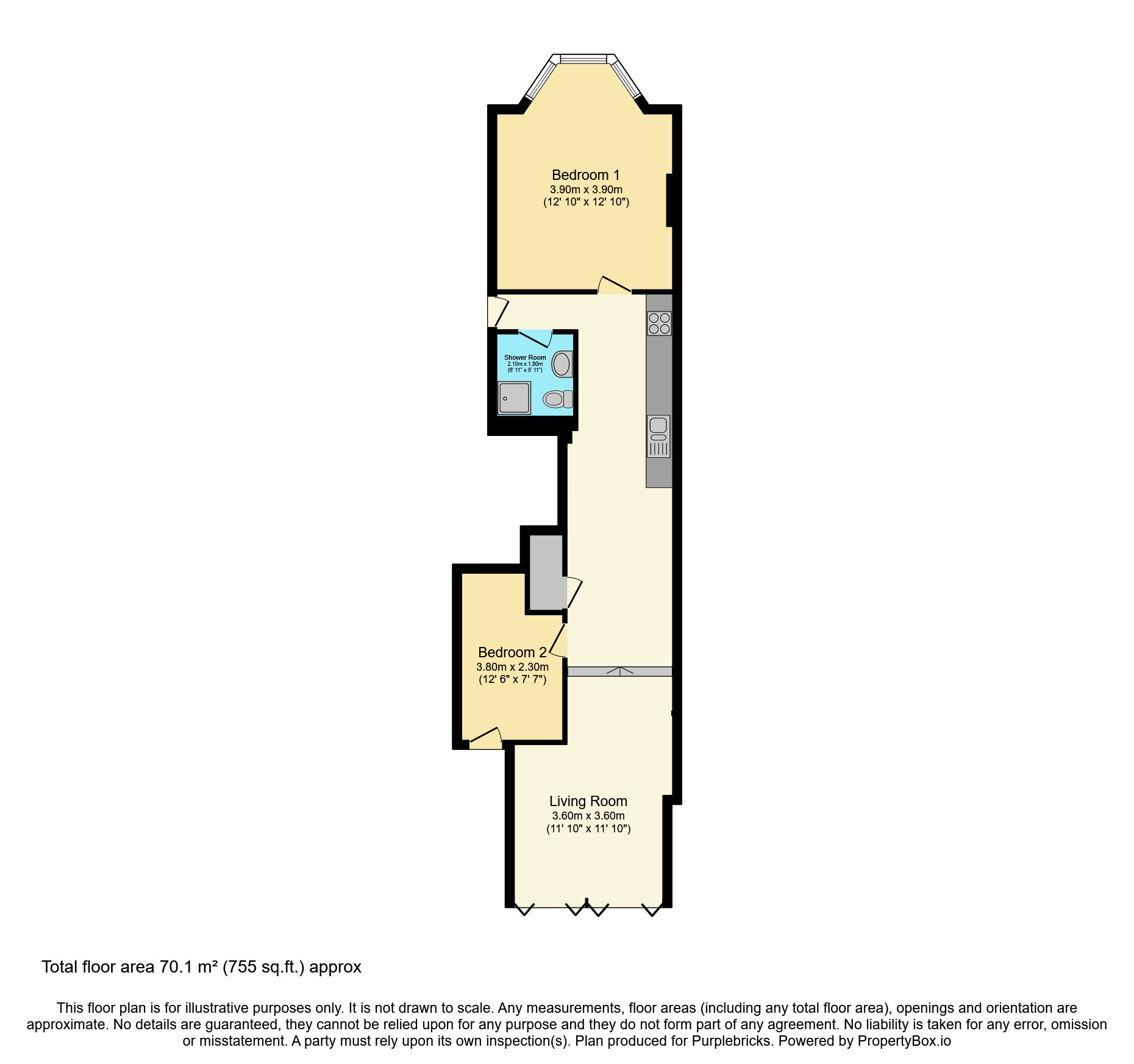 64a, Surrey Square, London floorplan
