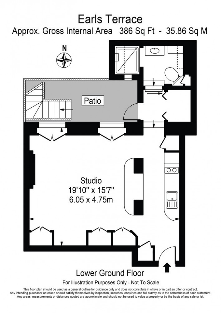 0 Bedrooms Studio to rent in Earls Terrace, Kensington W8