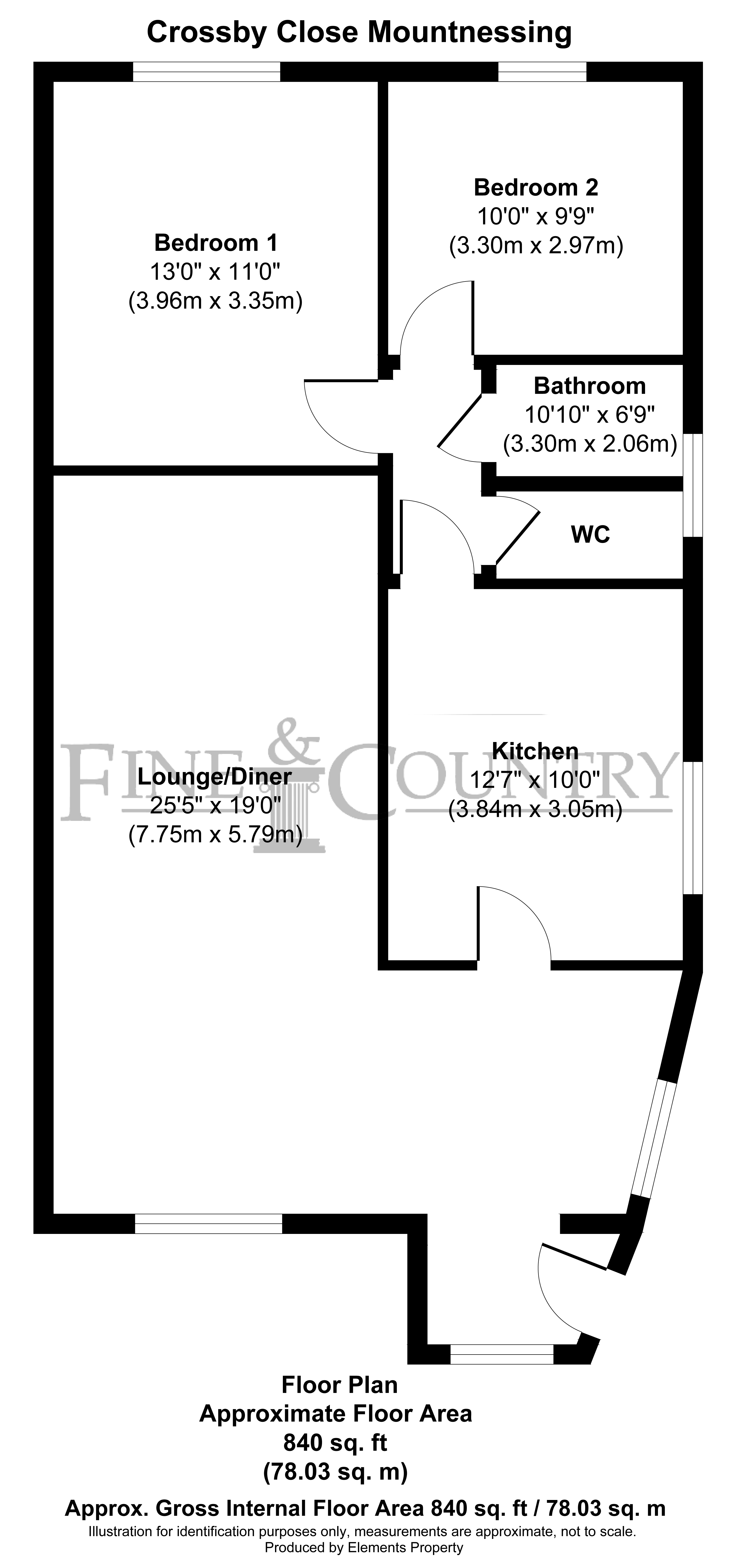 Mountnessing, Brentwood, Essex CM15, 2 bedroom semidetached bungalow