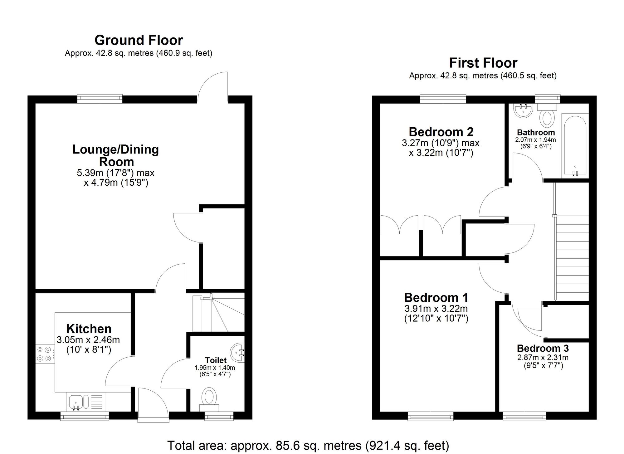 10 Poppy Crescent, Royston floorplan