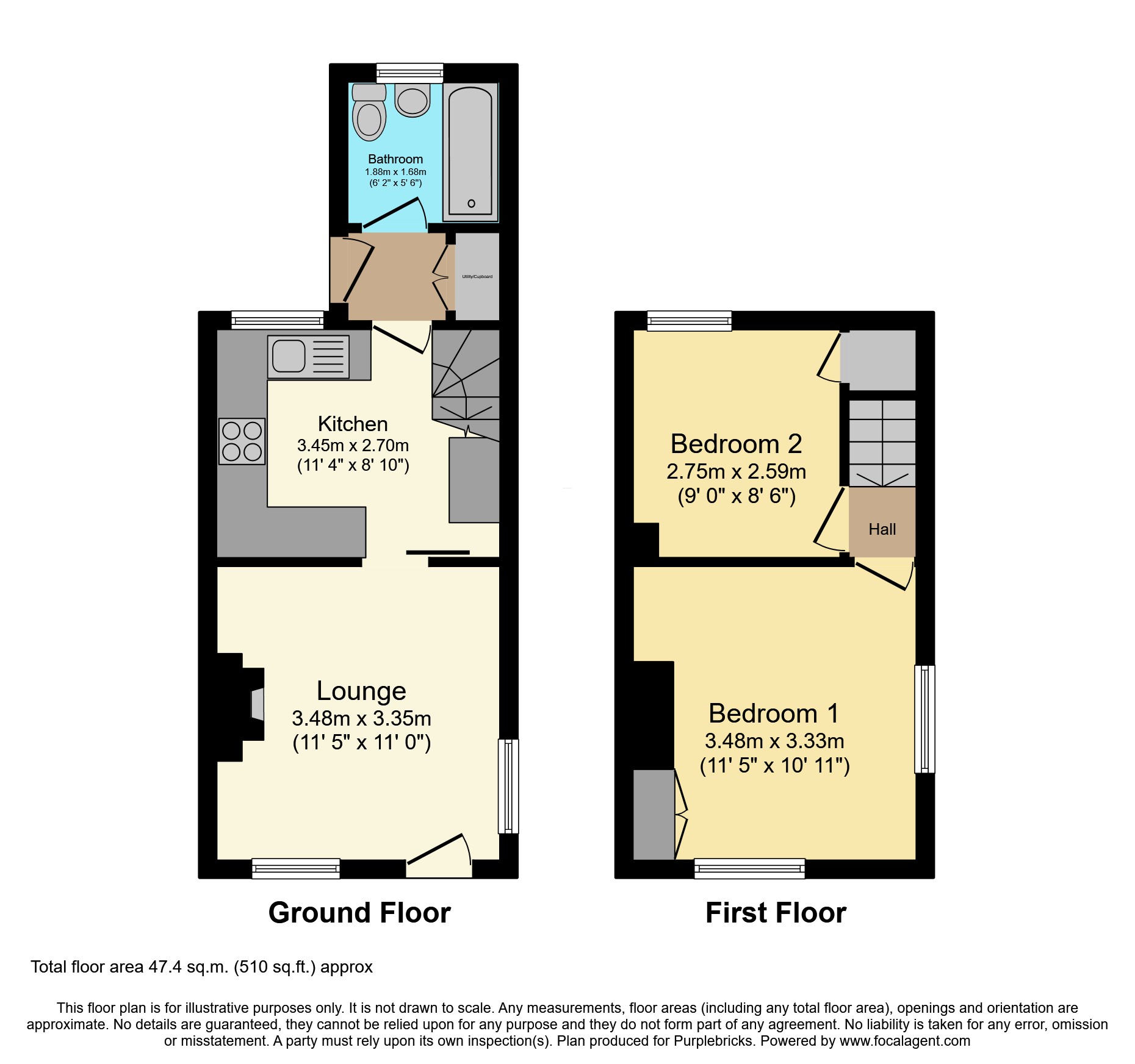 2, Oak Street, Stoke-on-Trent floorplan