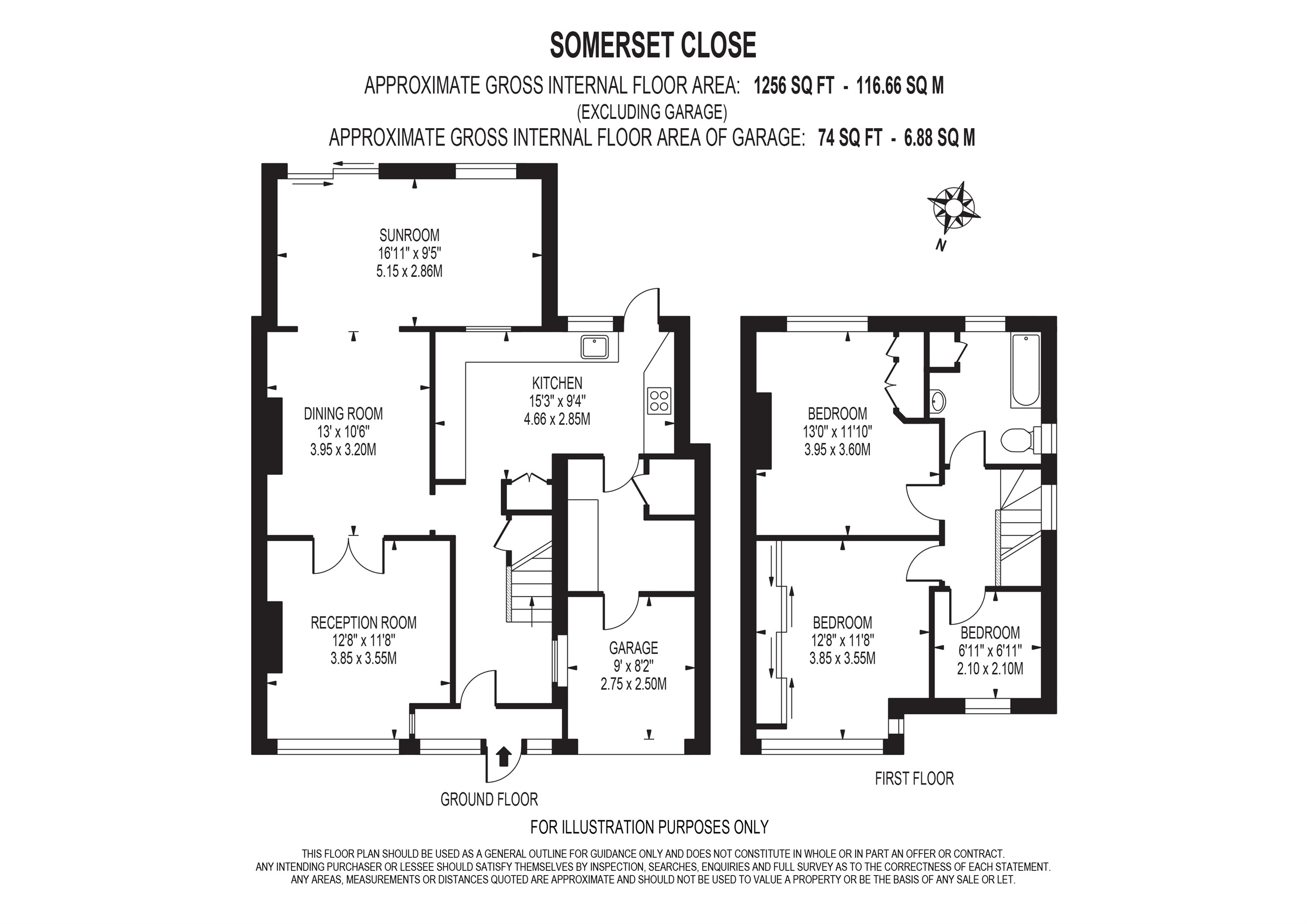 43, Somerset Close, New Malden floorplan