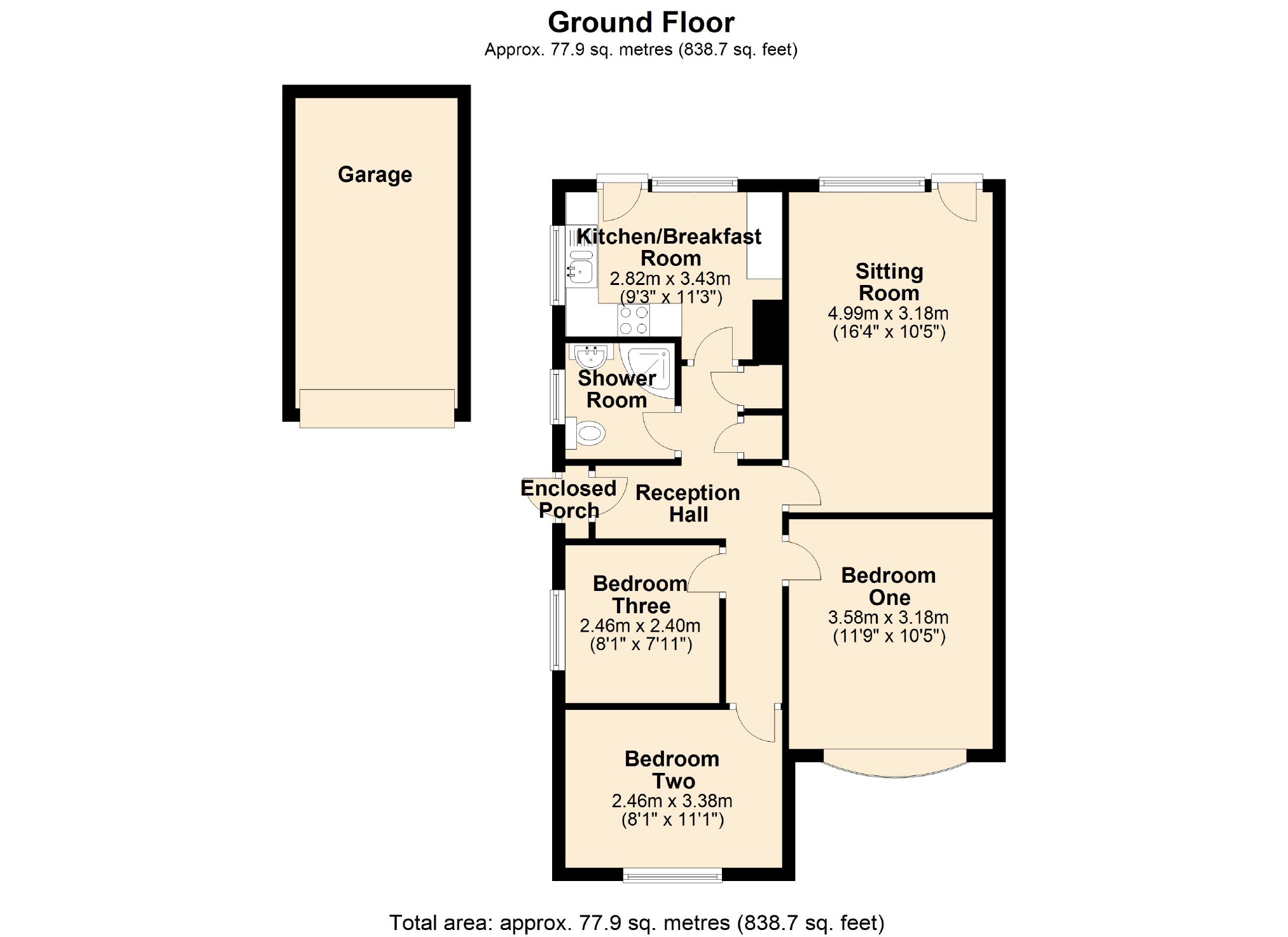 3 Bedrooms Semi-detached bungalow for sale in Glevum Road, Swindon, Wiltshire SN3