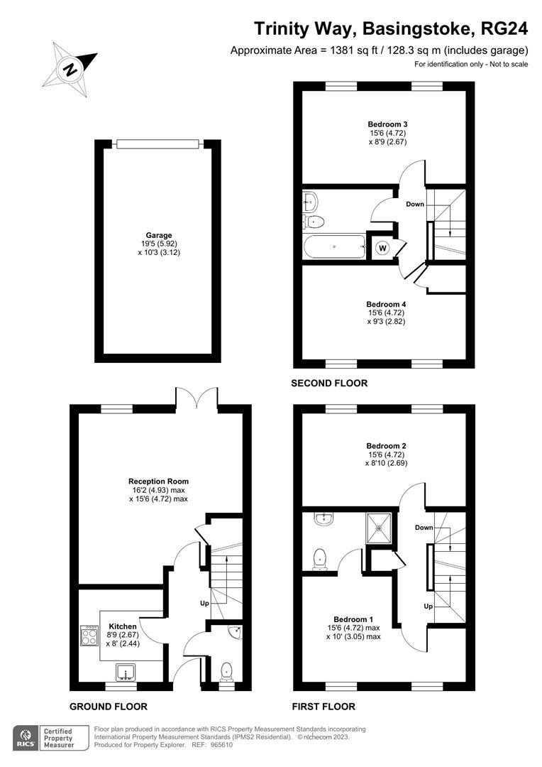 Trinity Way, Basingstoke RG24, 4 bedroom terraced house for sale