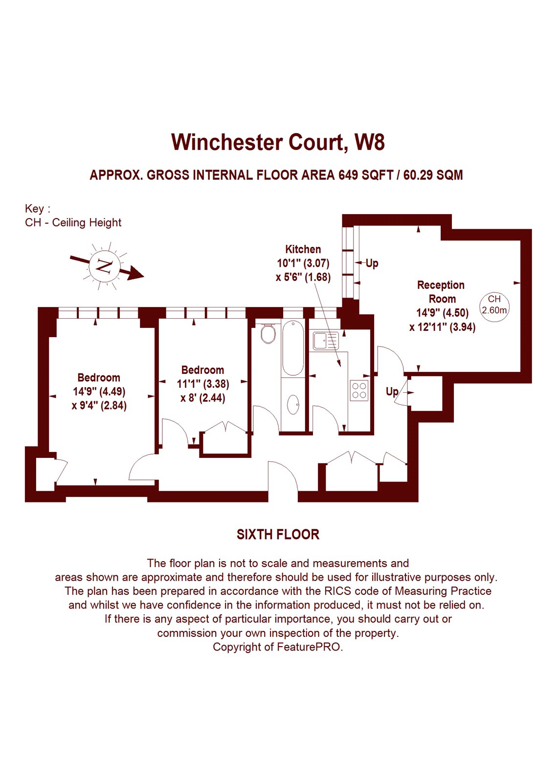 2 Bedrooms Flat for sale in Winchester Court, Vicarage Gate W8