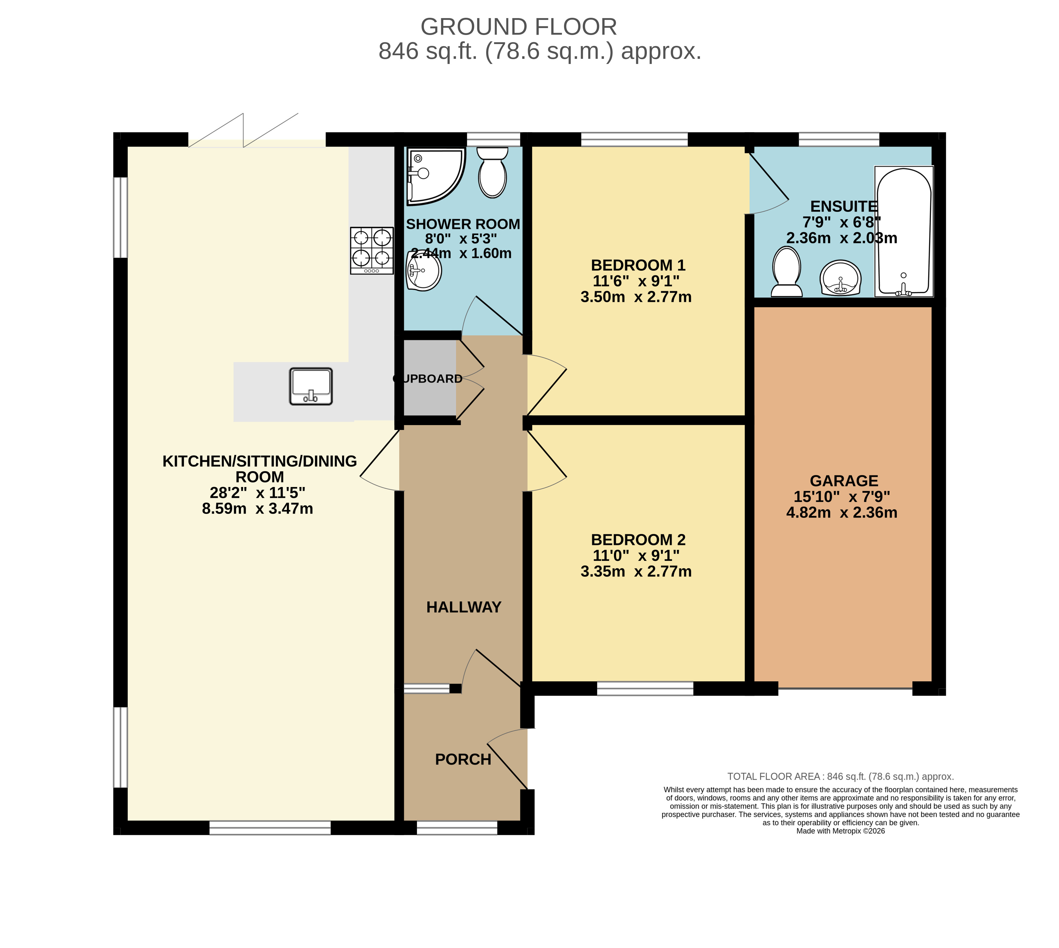 Bamboo, 12, West Croyde, Braunton floorplan