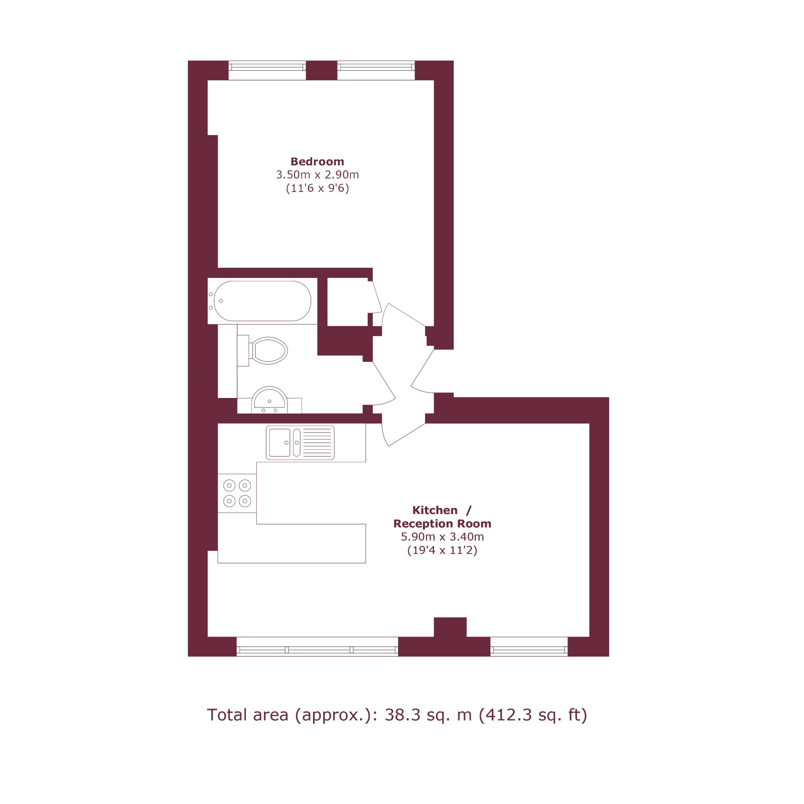 38, Wilmot Street, London floorplan