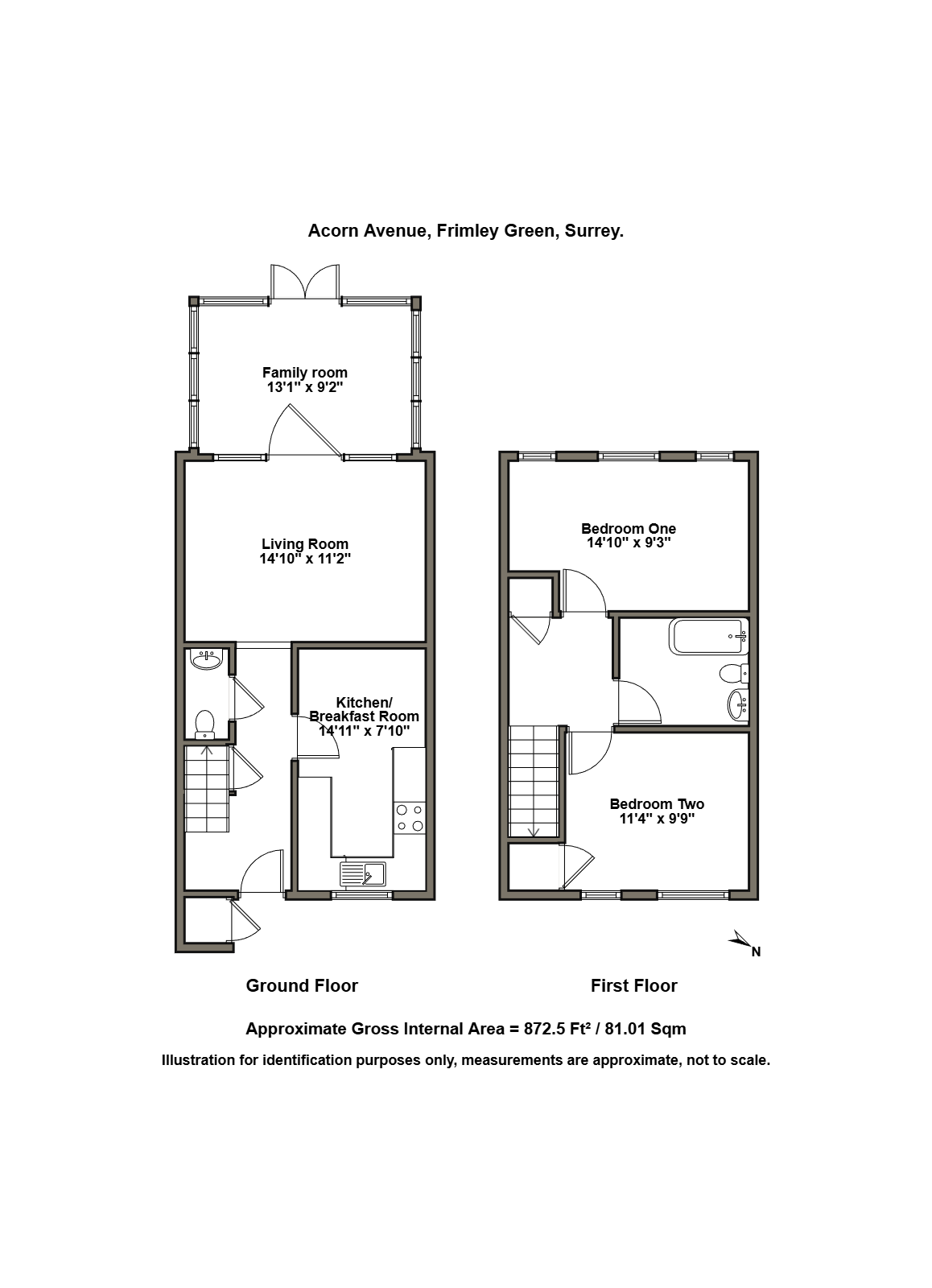 8 Acorn Avenue, Camberley floorplan