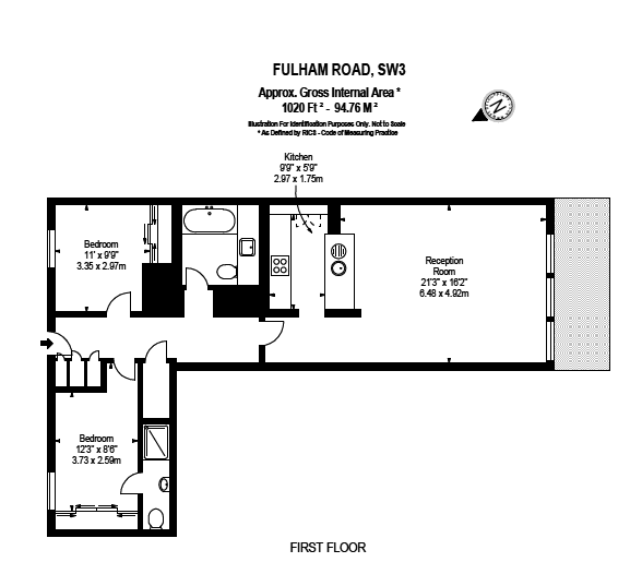 2 Bedrooms Flat to rent in Fulham Road, Chelsea SW3