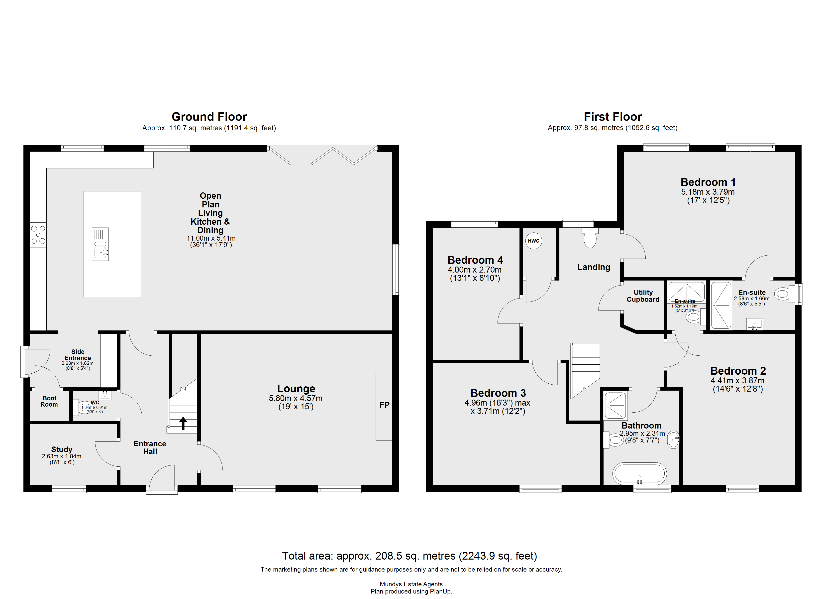 The Laurels, 6, Lime Grove, Market Rasen floorplan