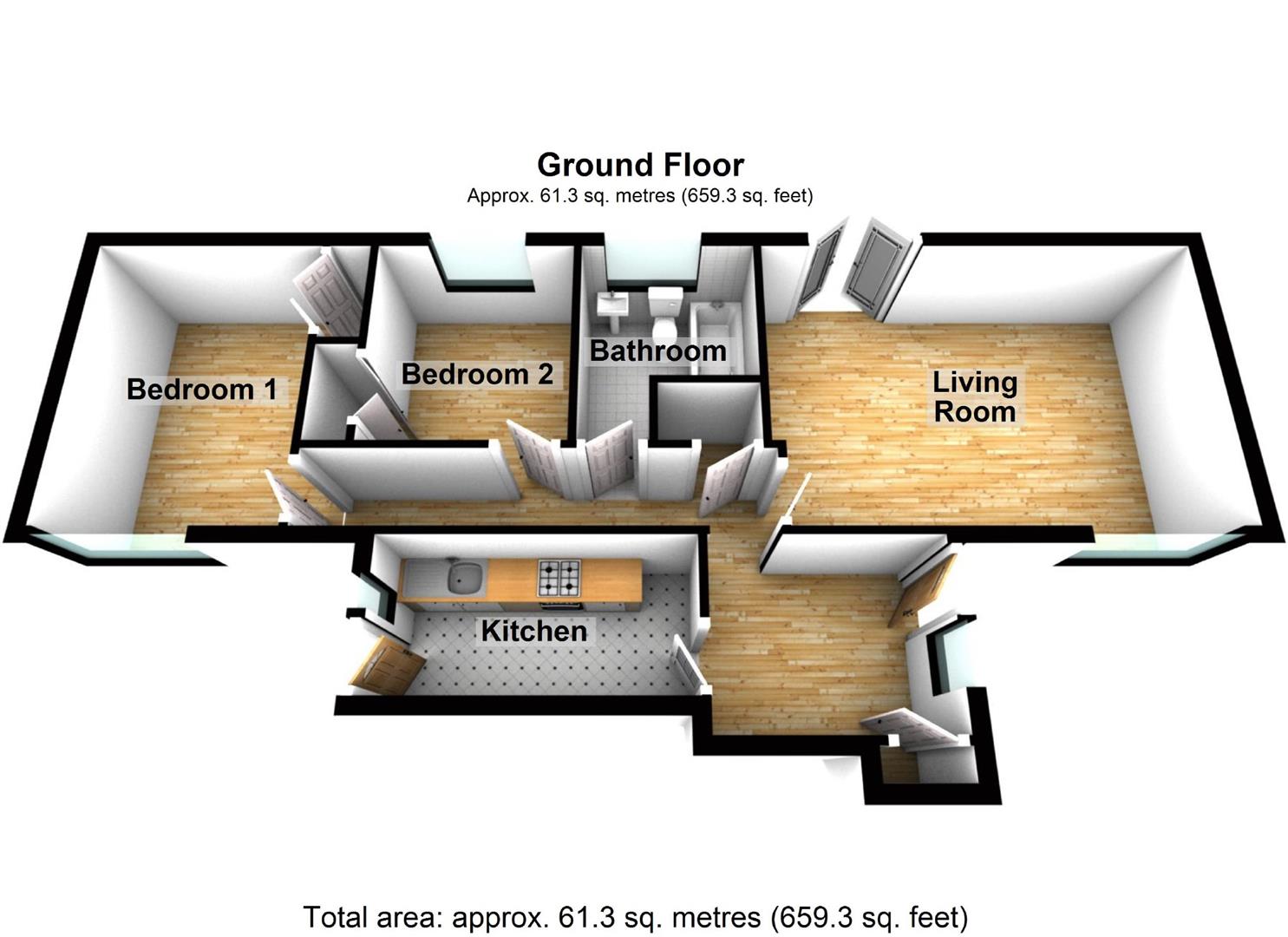 3c, Burnett Park, Harlow floorplan