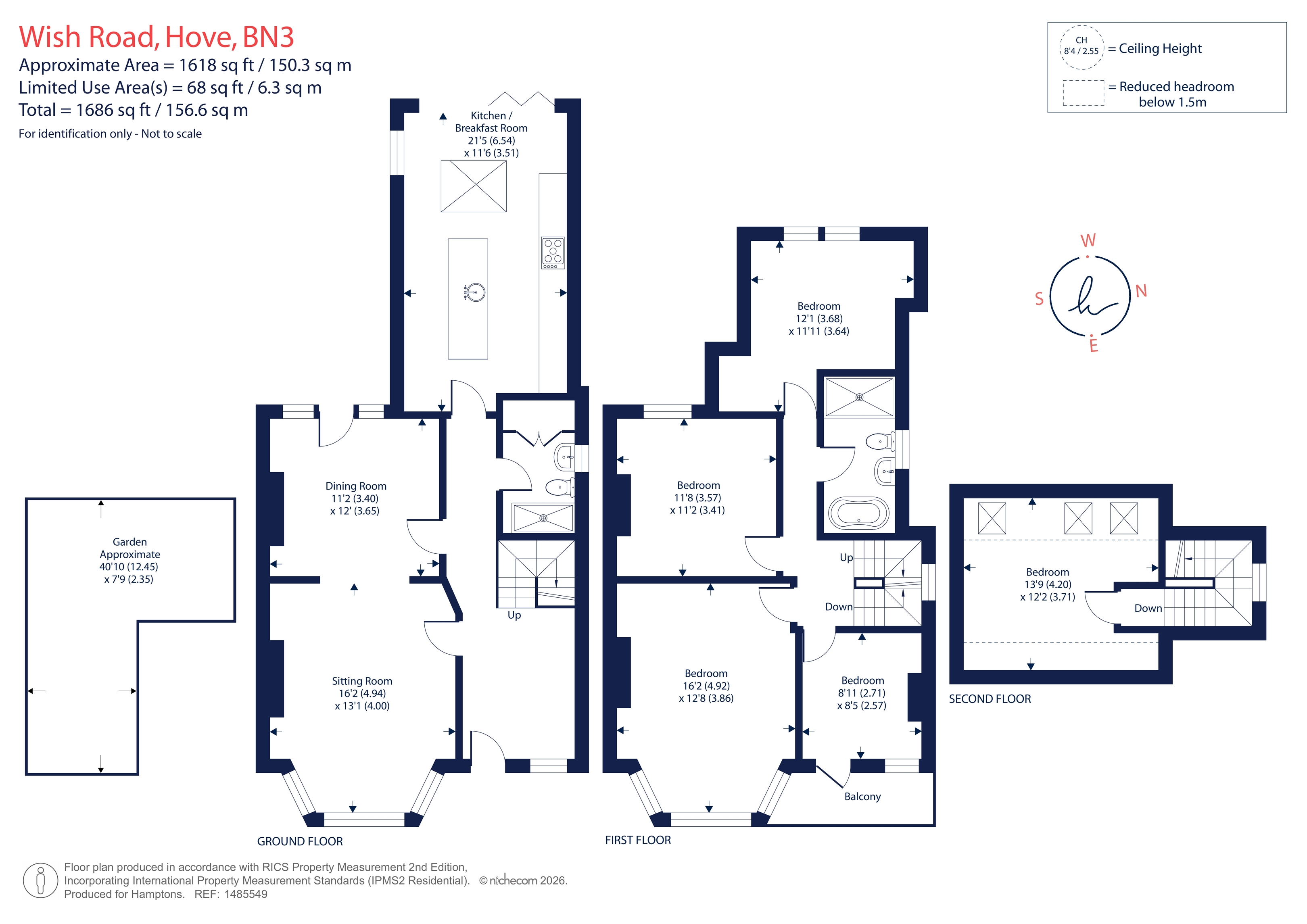 14, Wish Road, Hove floorplan