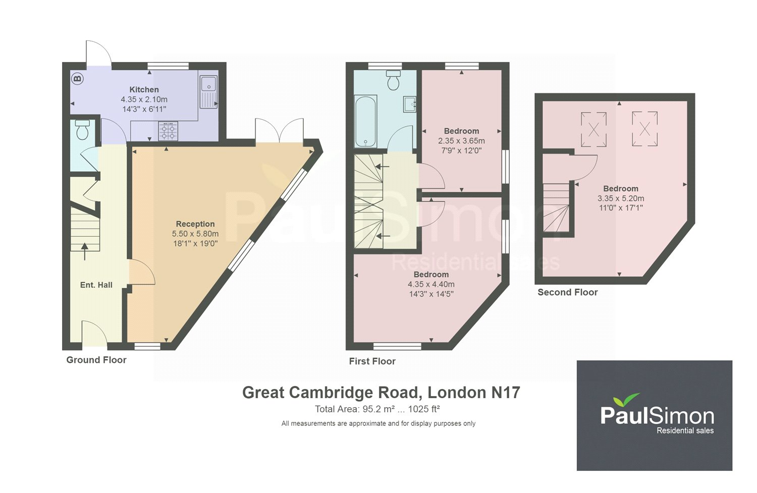 3 Bedrooms End terrace house for sale in Great Cambridge Road, Tottenham, London N17