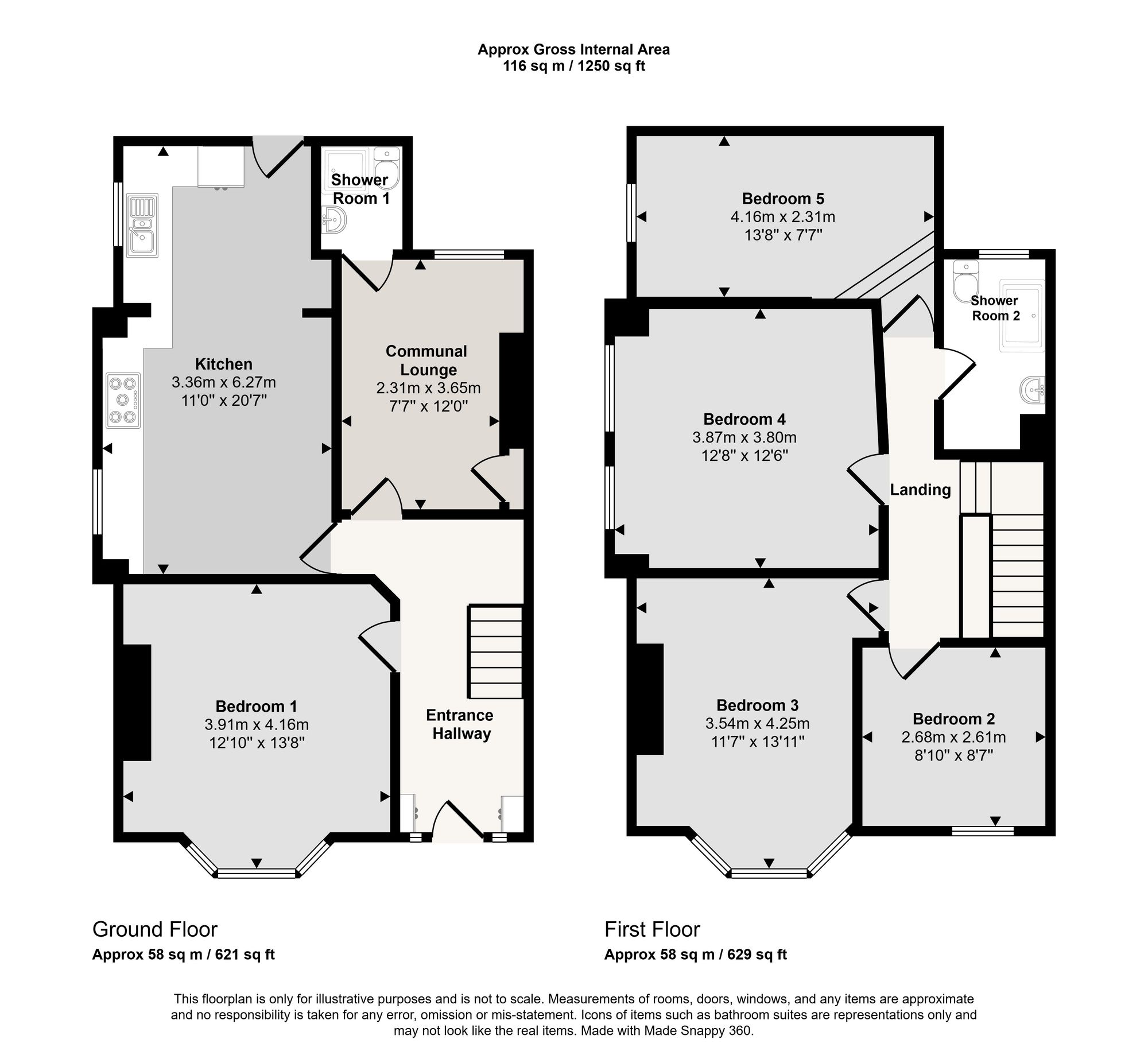 96 Russell Road, Liverpool floorplan