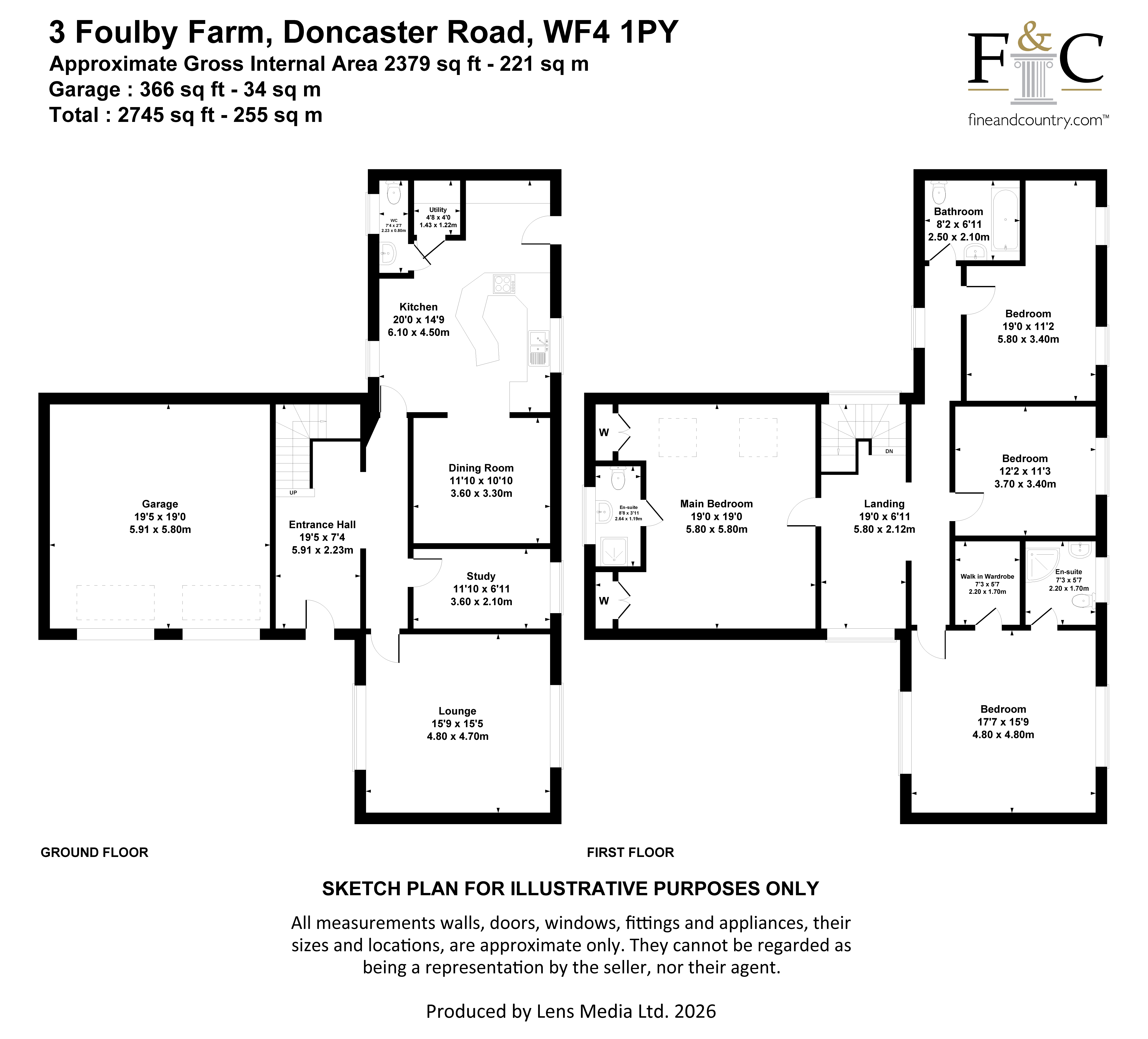 3 Foulby Farm,, Doncaster Road, Wakefield floorplan